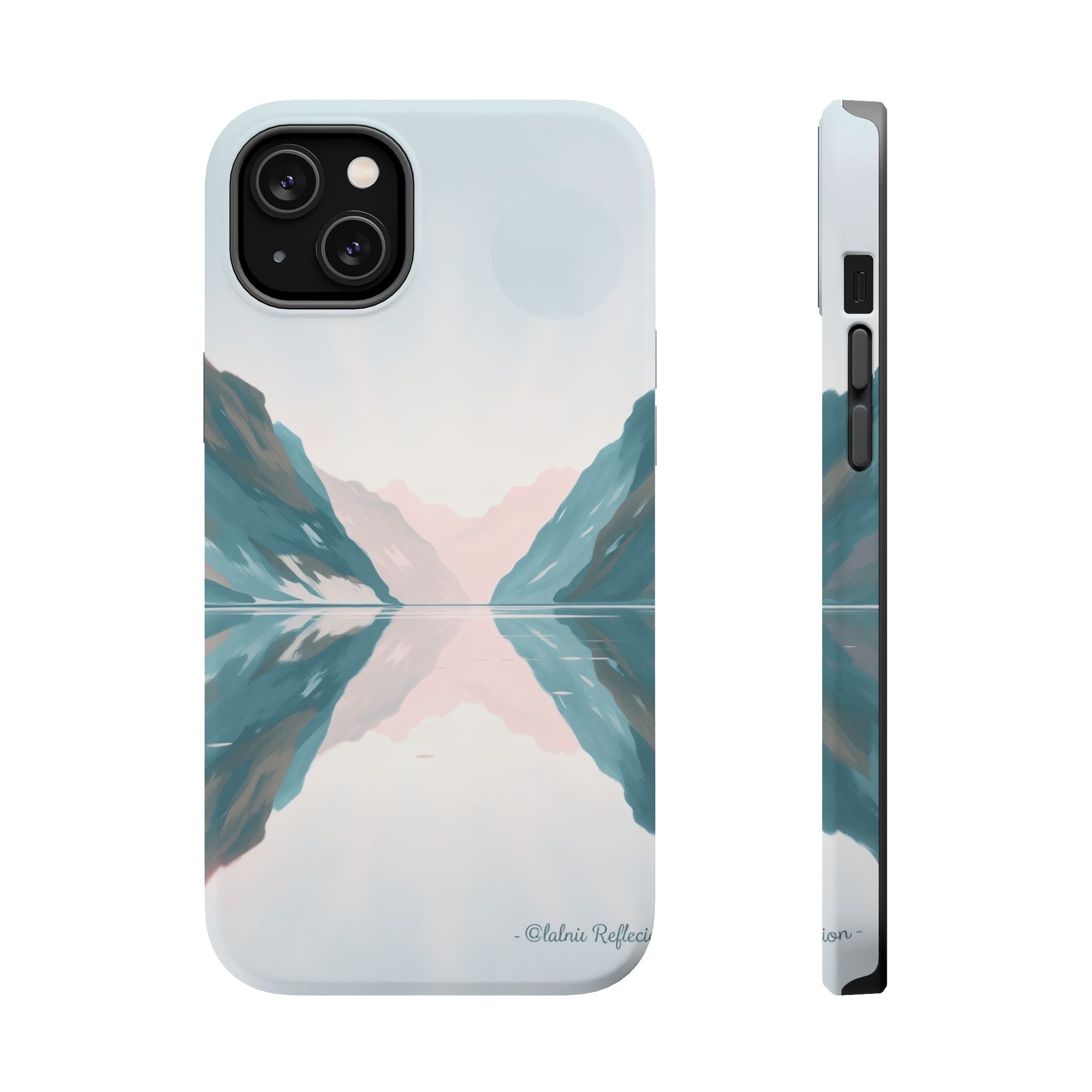 iPhone Fjord Reflection Oil Painting Impressionist iPhone Artistic · iPhone Case