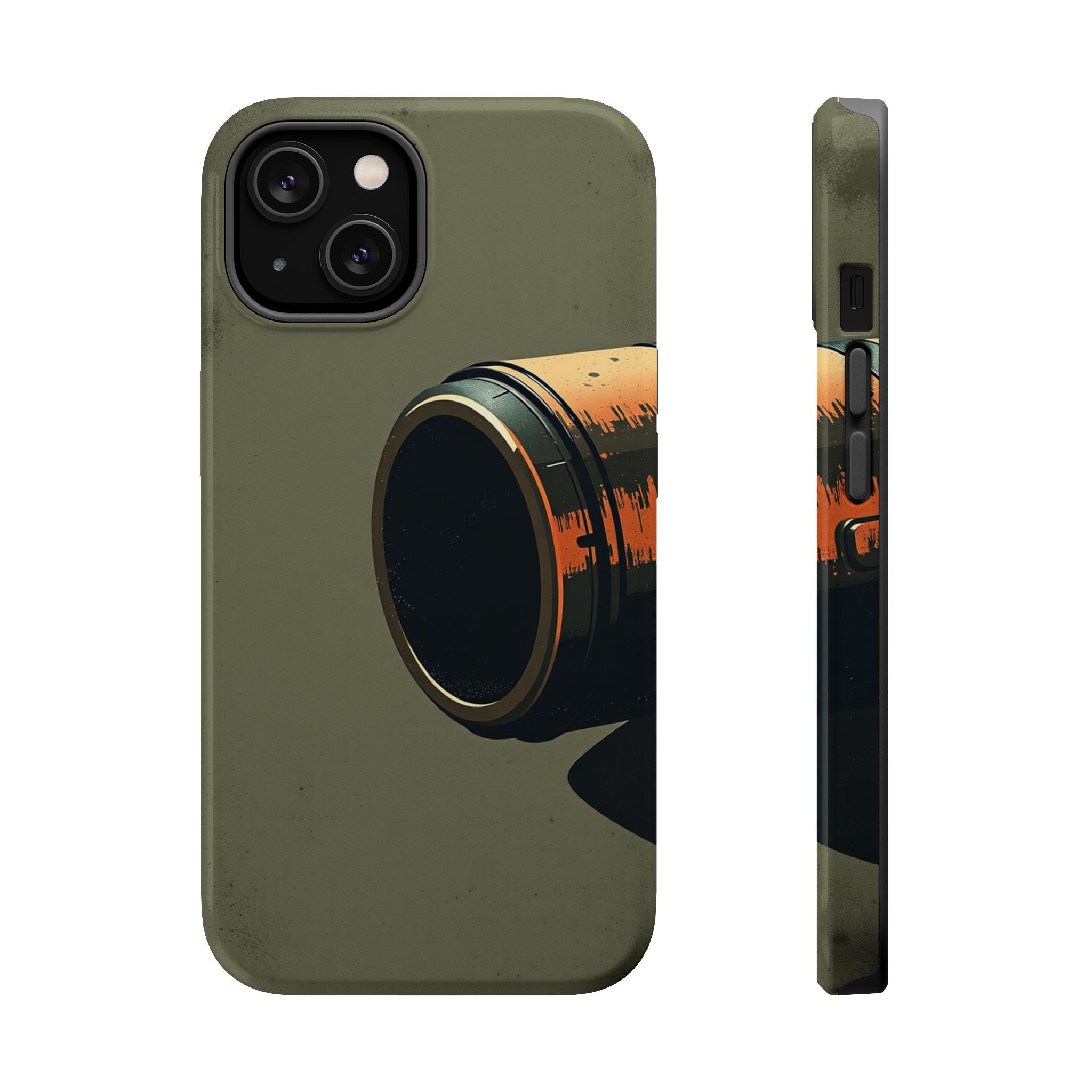 iPhone Charcoal And Copper Vintage Postcard Slim Everyday Designer Case · iPhone