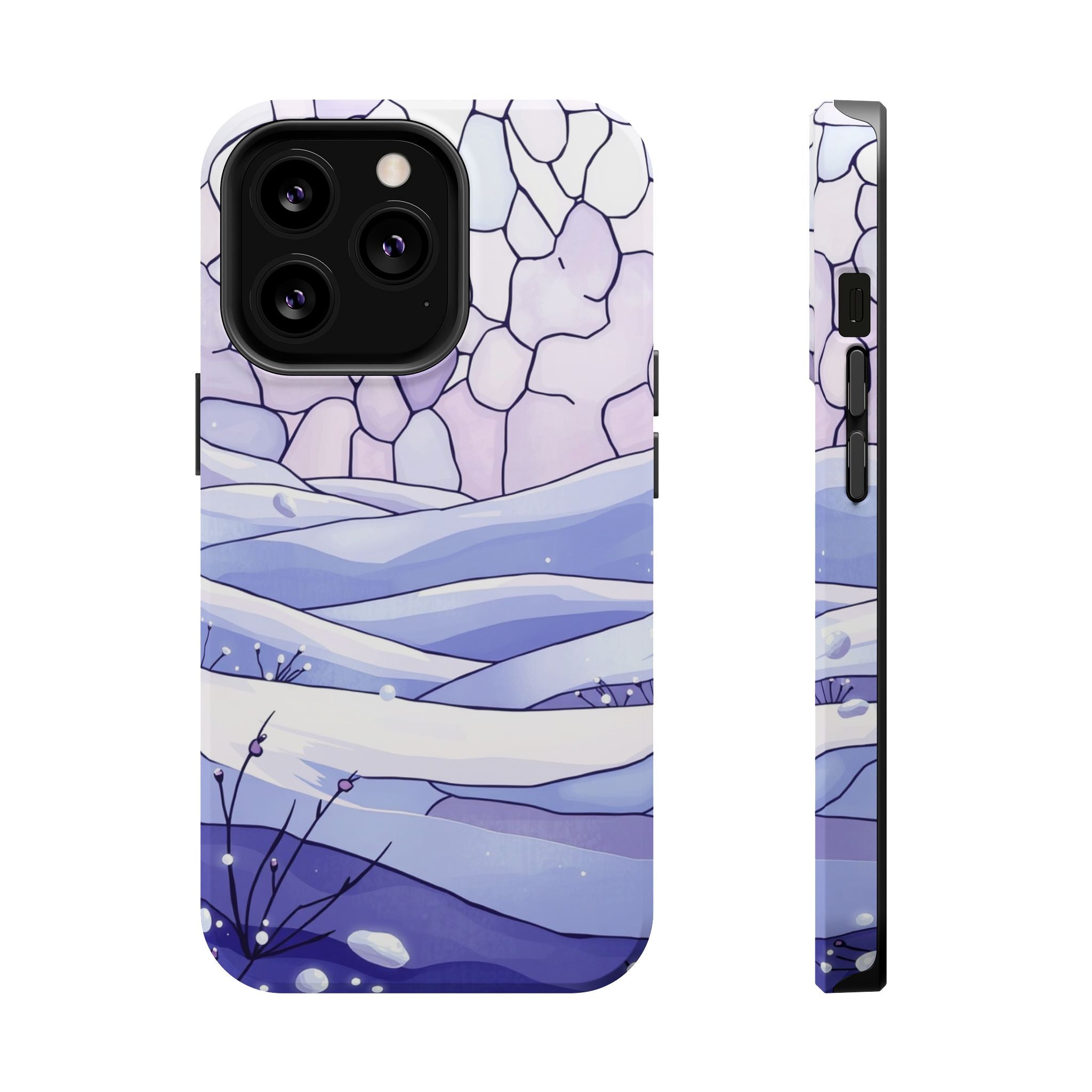 iPhone Snow Field Electric Art 11 Bold Modern Everyday Snap Case · iPhone Case