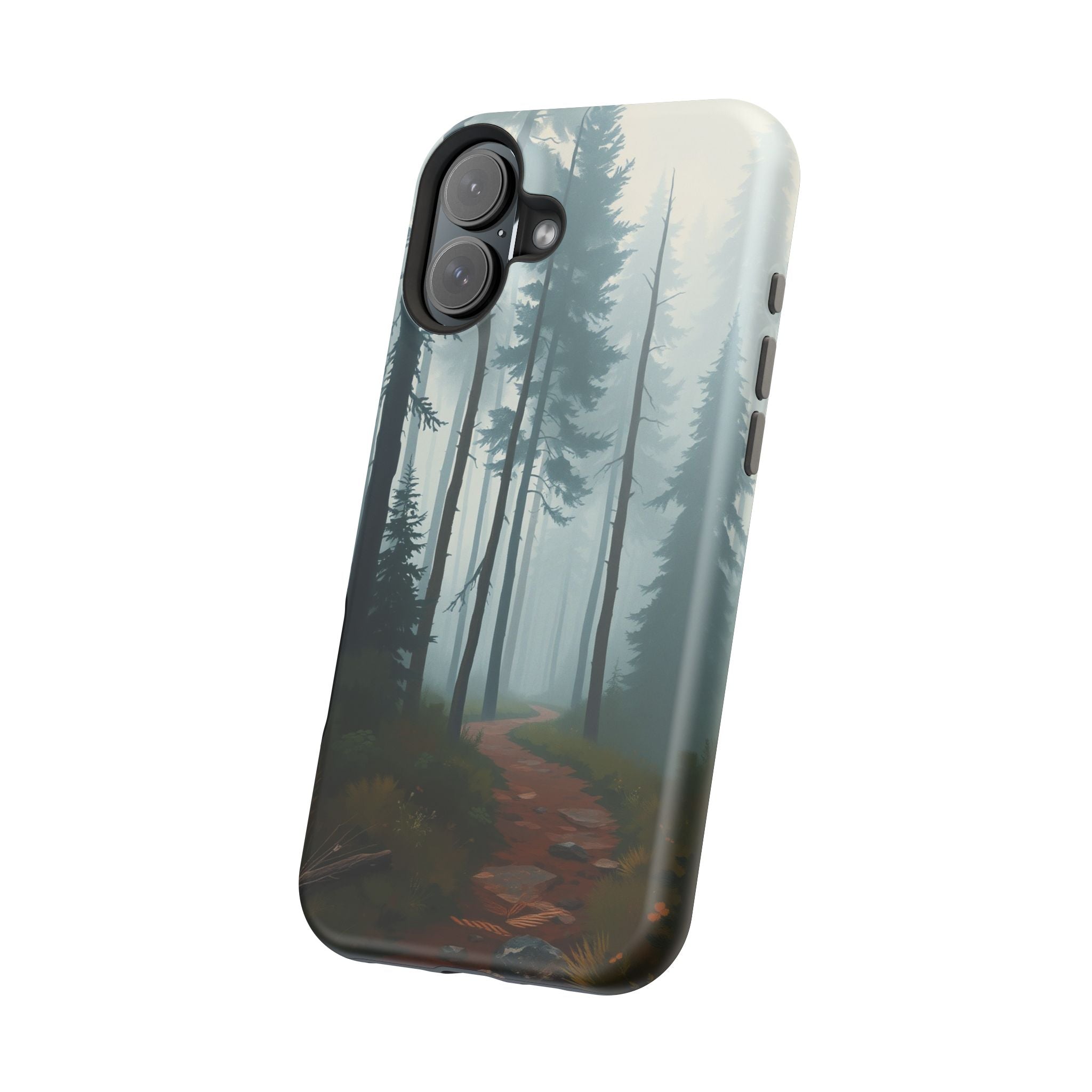 iPhone Serene Misty Forest Path Design Slim Everyday Designer Case · iPhone Case