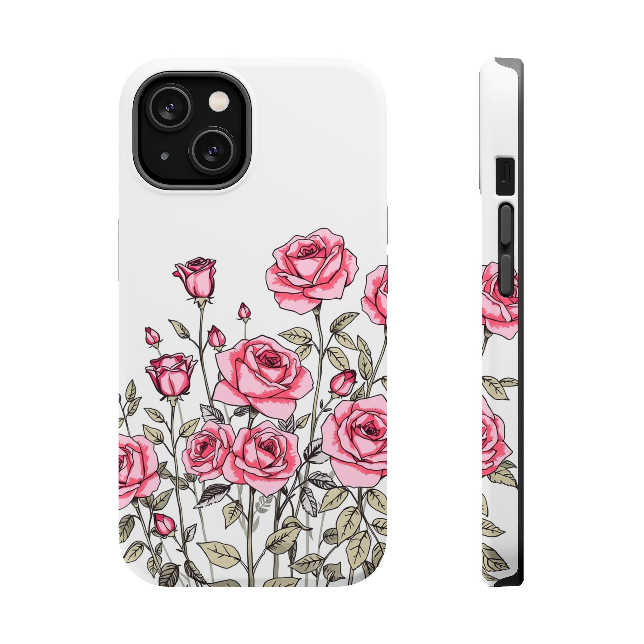iPhone Rose Garden Hand-Drawn Sketch Slim Everyday Designer Case · iPhone Case