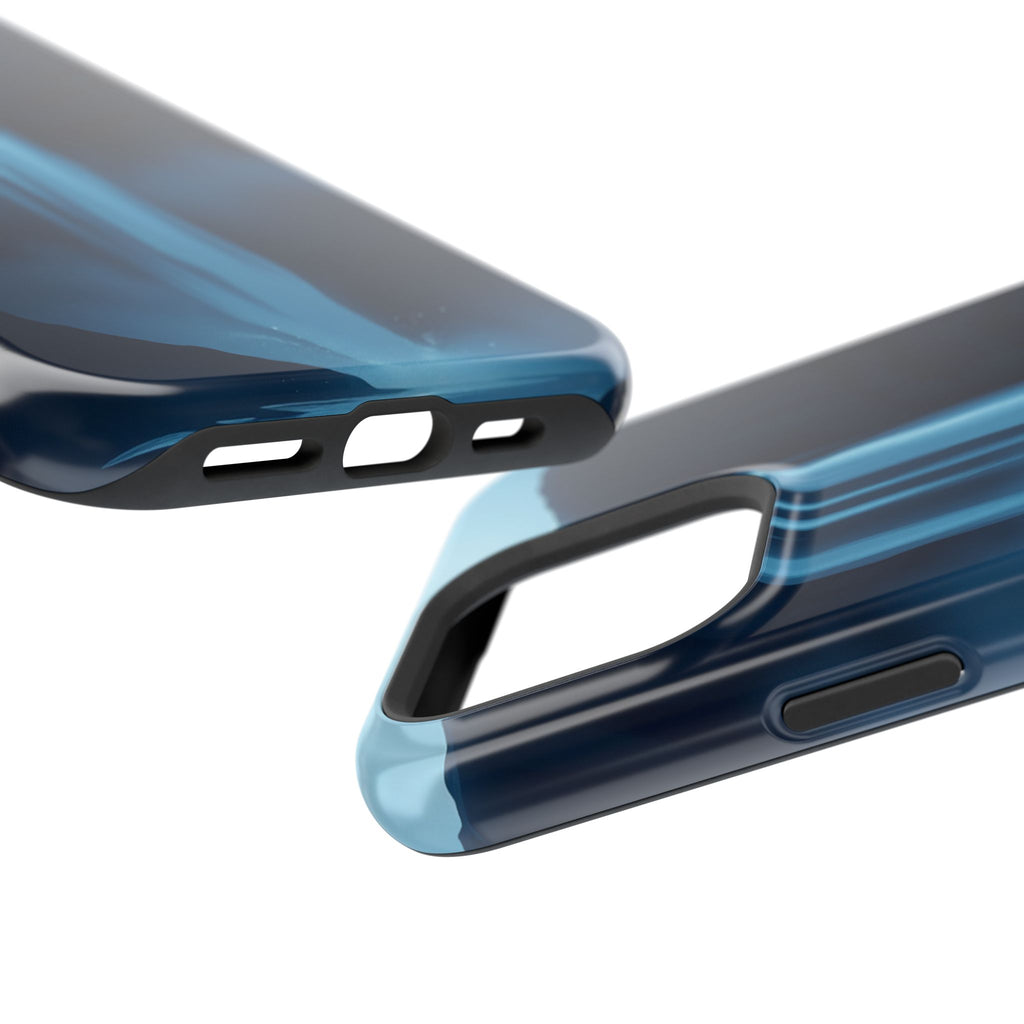 iPhone Midnight Blue And Silver Waterfall Mist Soft iPhone Finish · iPhone Case