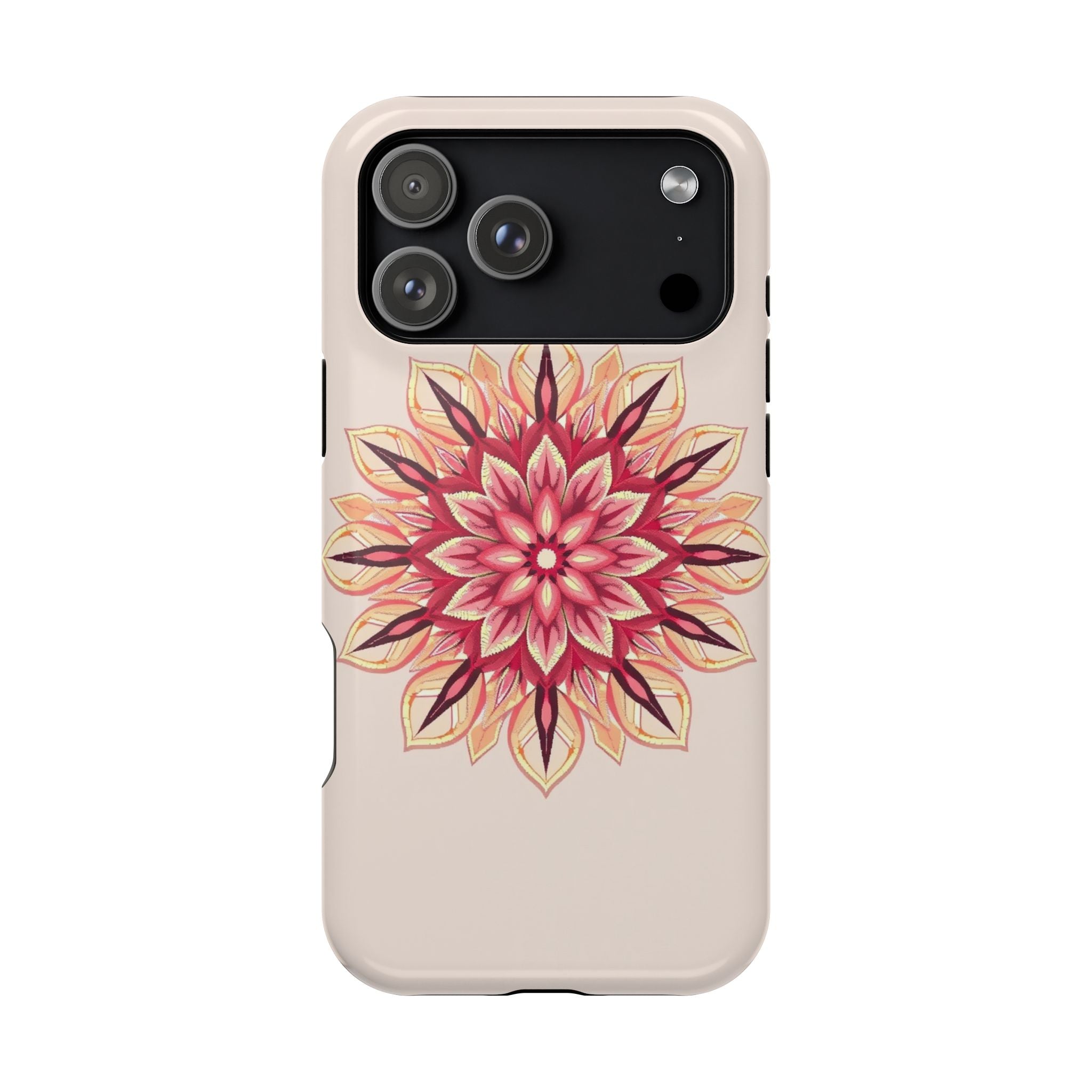 iPhone Floral Mandala Pixel Art -Bit Slim Everyday Designer Case · iPhone Case