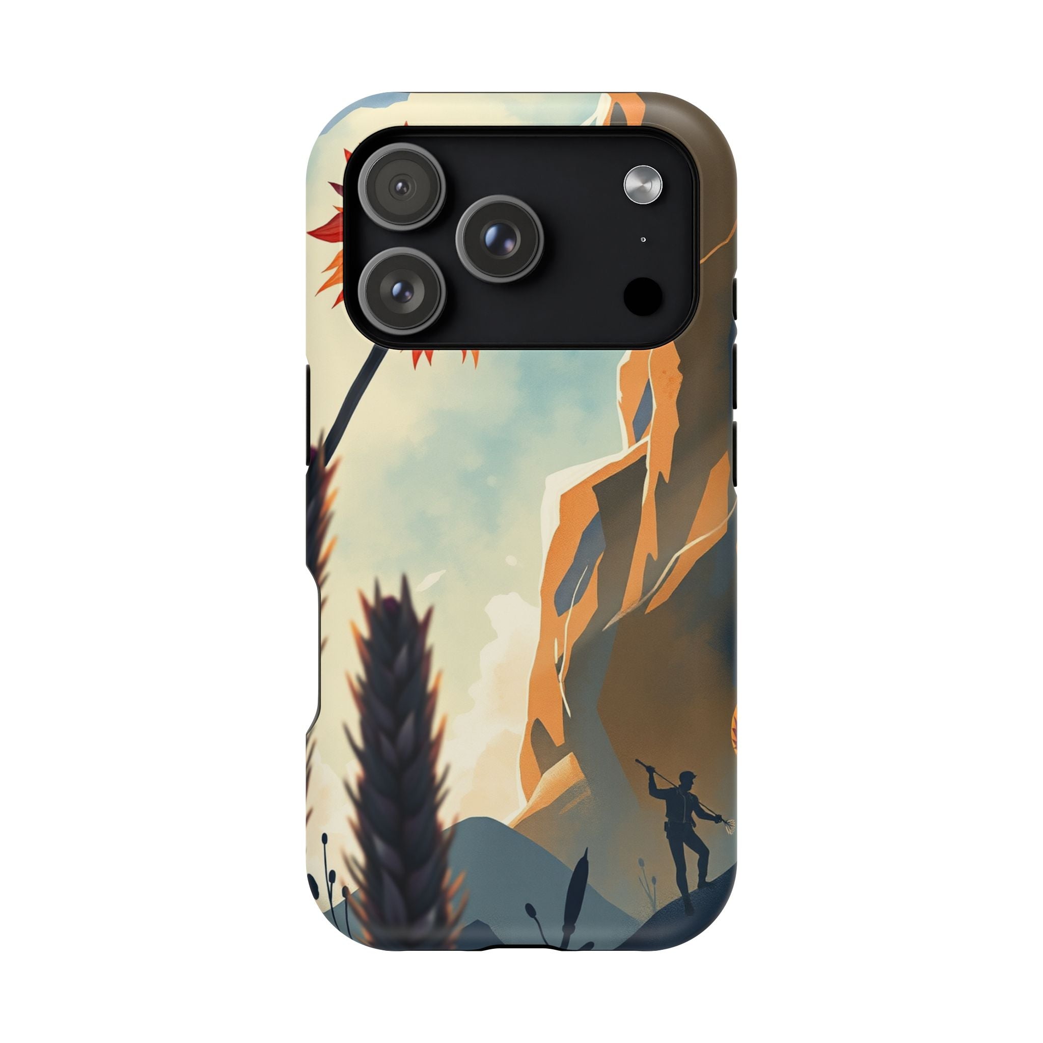 iPhone Bud Burst Vibrant Watercolor Artistic Everyday Cas Slim Snap Case · iPhon