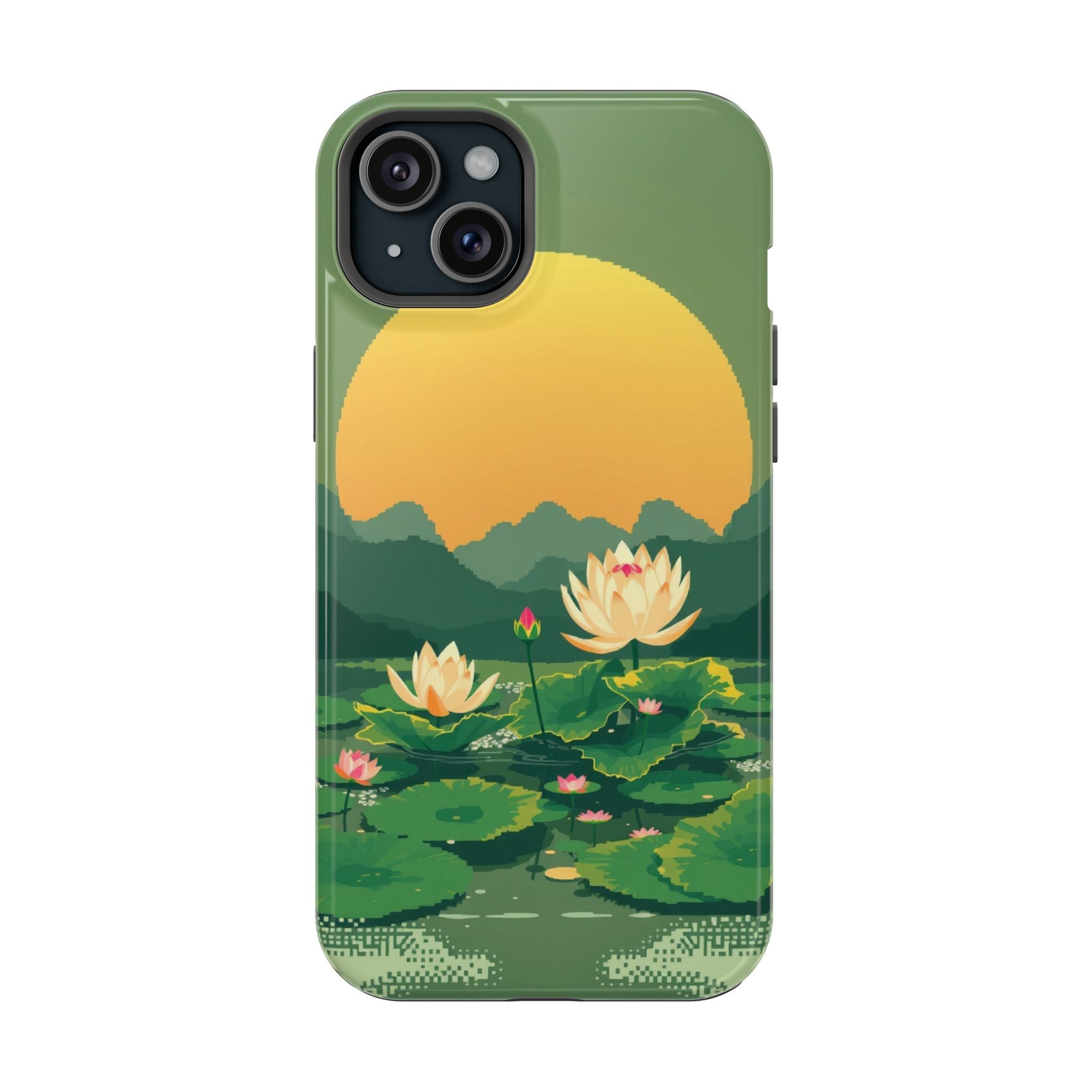 iPhone Lotus Pond Enchanted Art Slim Everyday Designer Case · iPhone Case