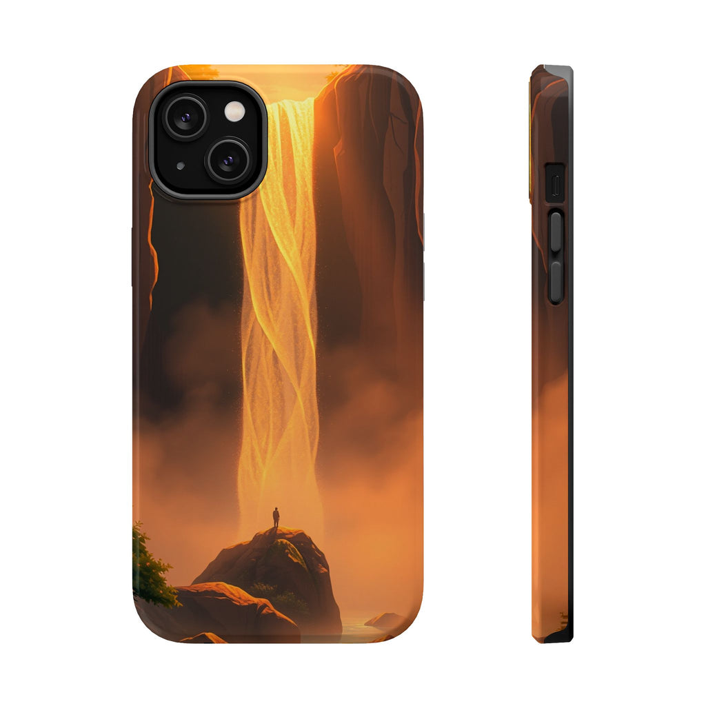 iPhone Sunset Amber And Peach Waterfall Mist Slim iPhone Everyday · iPhone Case