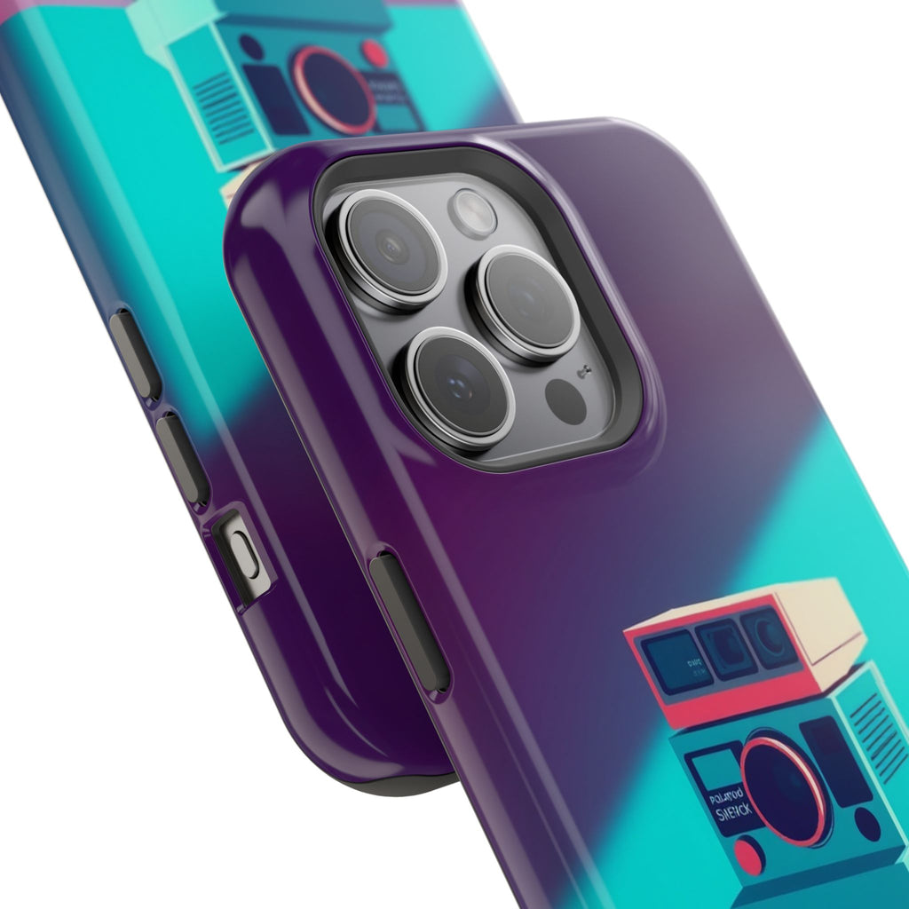 iPhone Polaroid Stack Memory Pop Art Bold Slim Everyday Designer Case · iPhone C