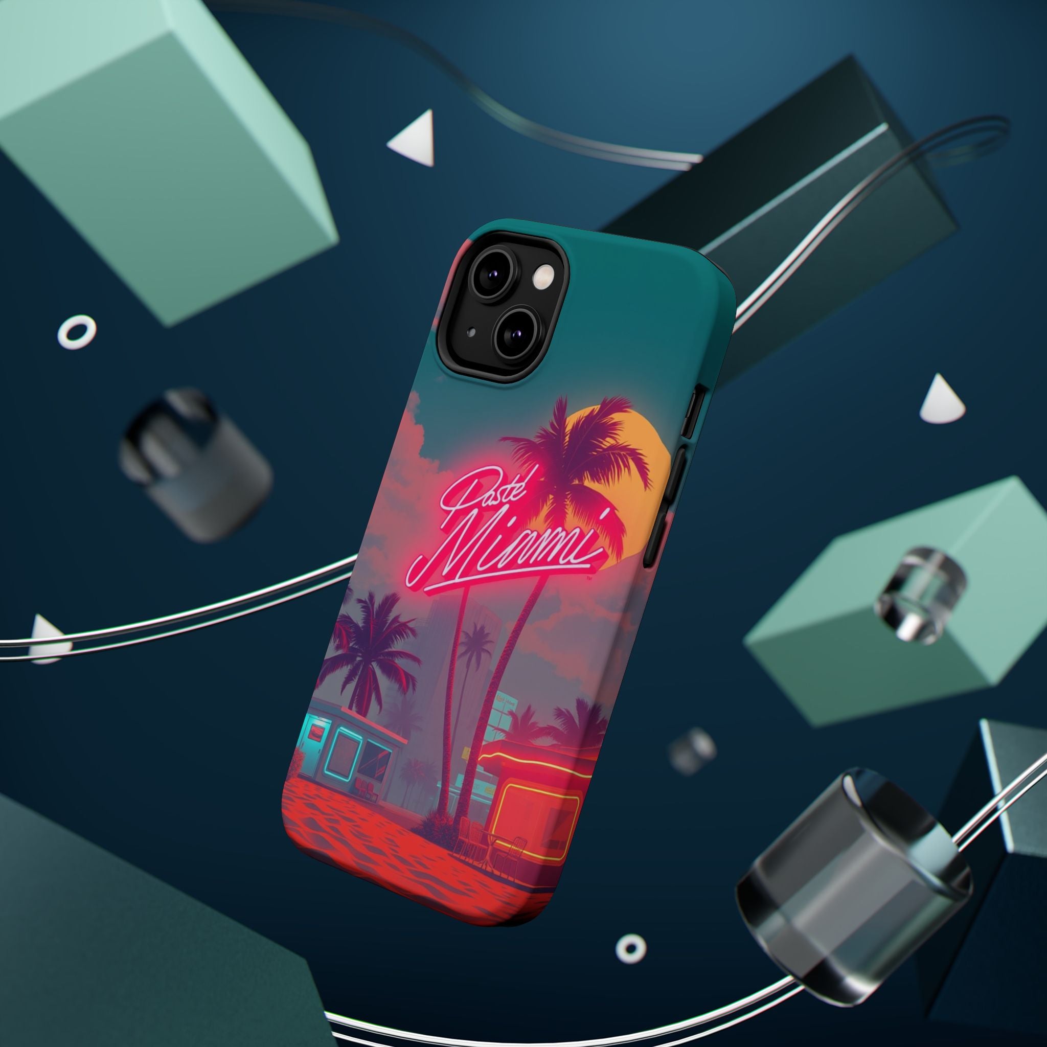 iPhone 1980s Pastel Miami Enchanted Art Slim Everyday Designer Case · iPhone Cas