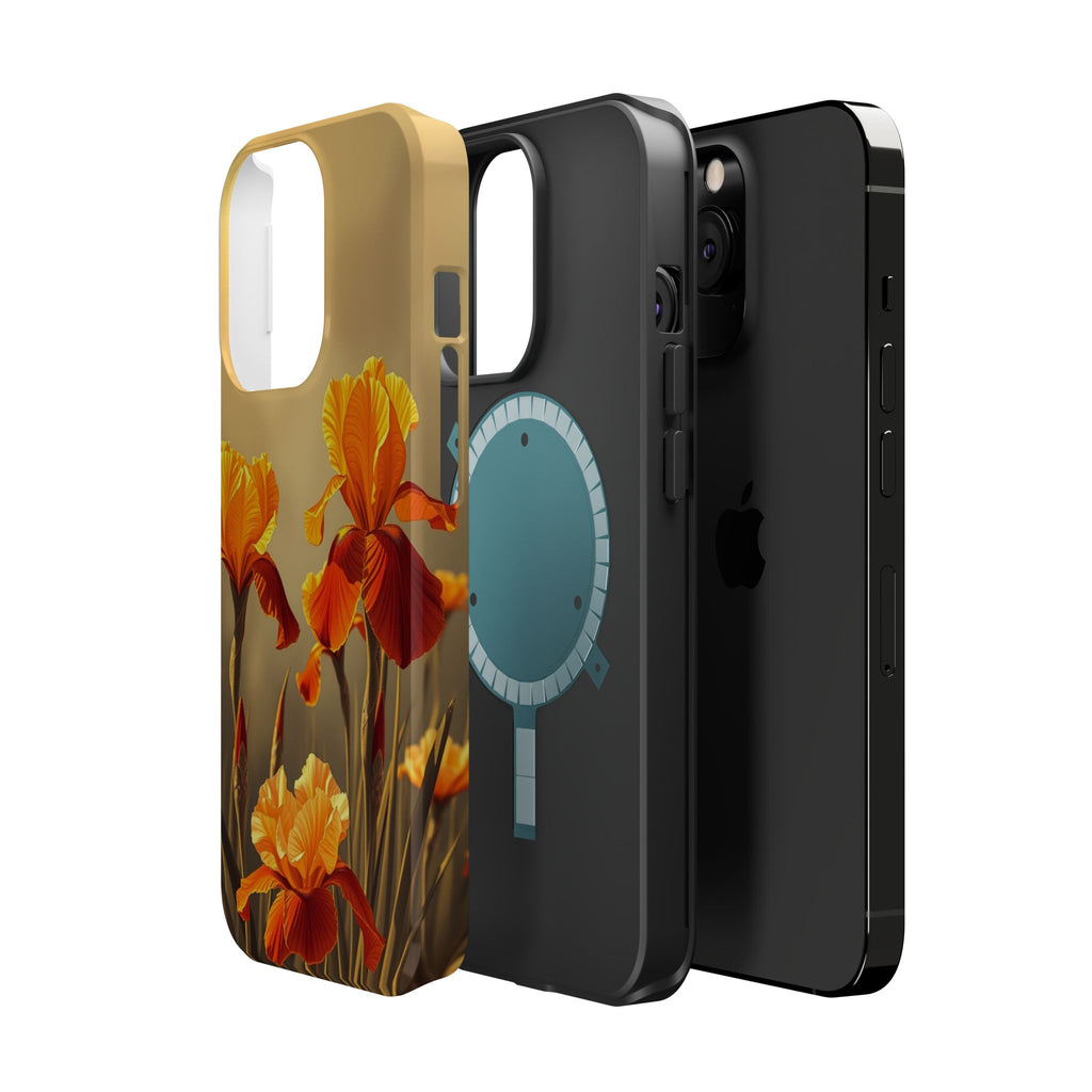 iPhone Iris Garden Gold Foil Luxury Slim Everyday Designer Case · iPhone Case