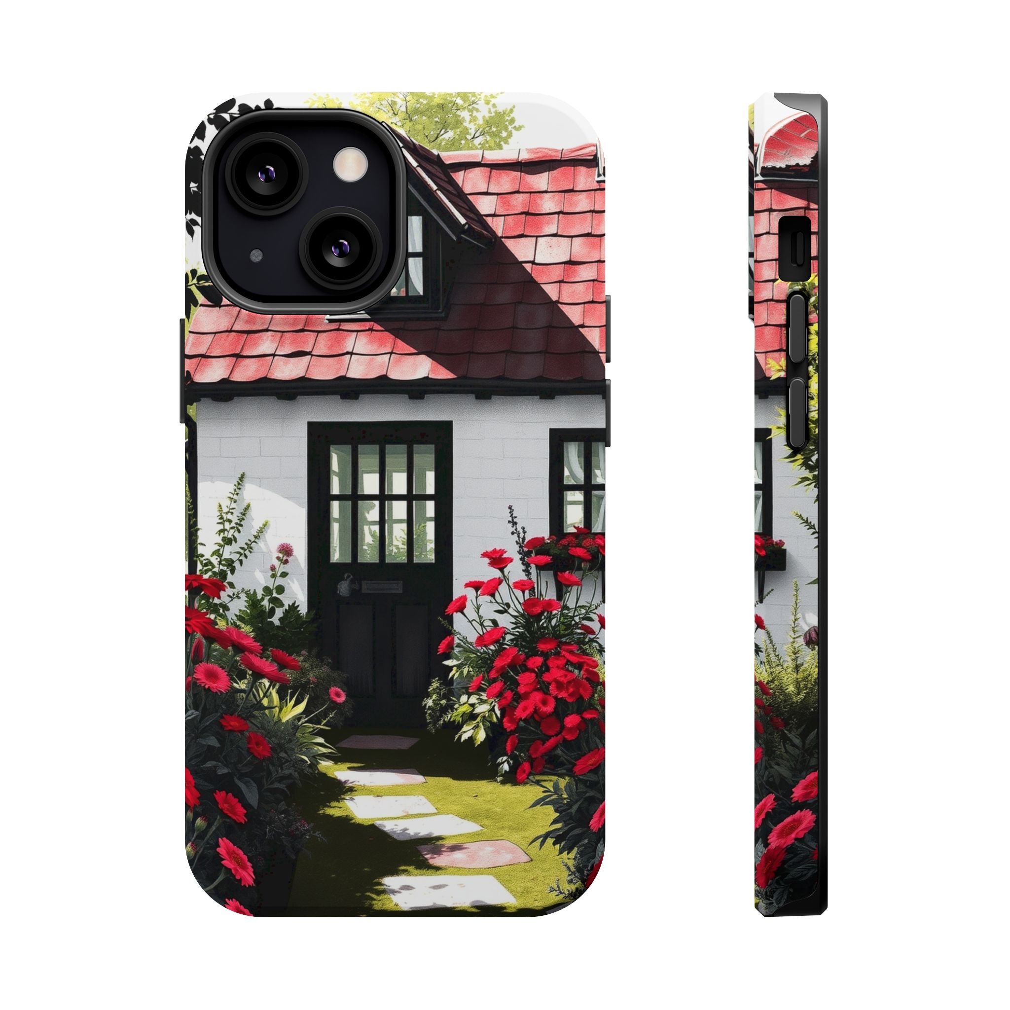 iPhone Cottage Garden Vibrant Watercolor Slim Snap Case · iPhone Case