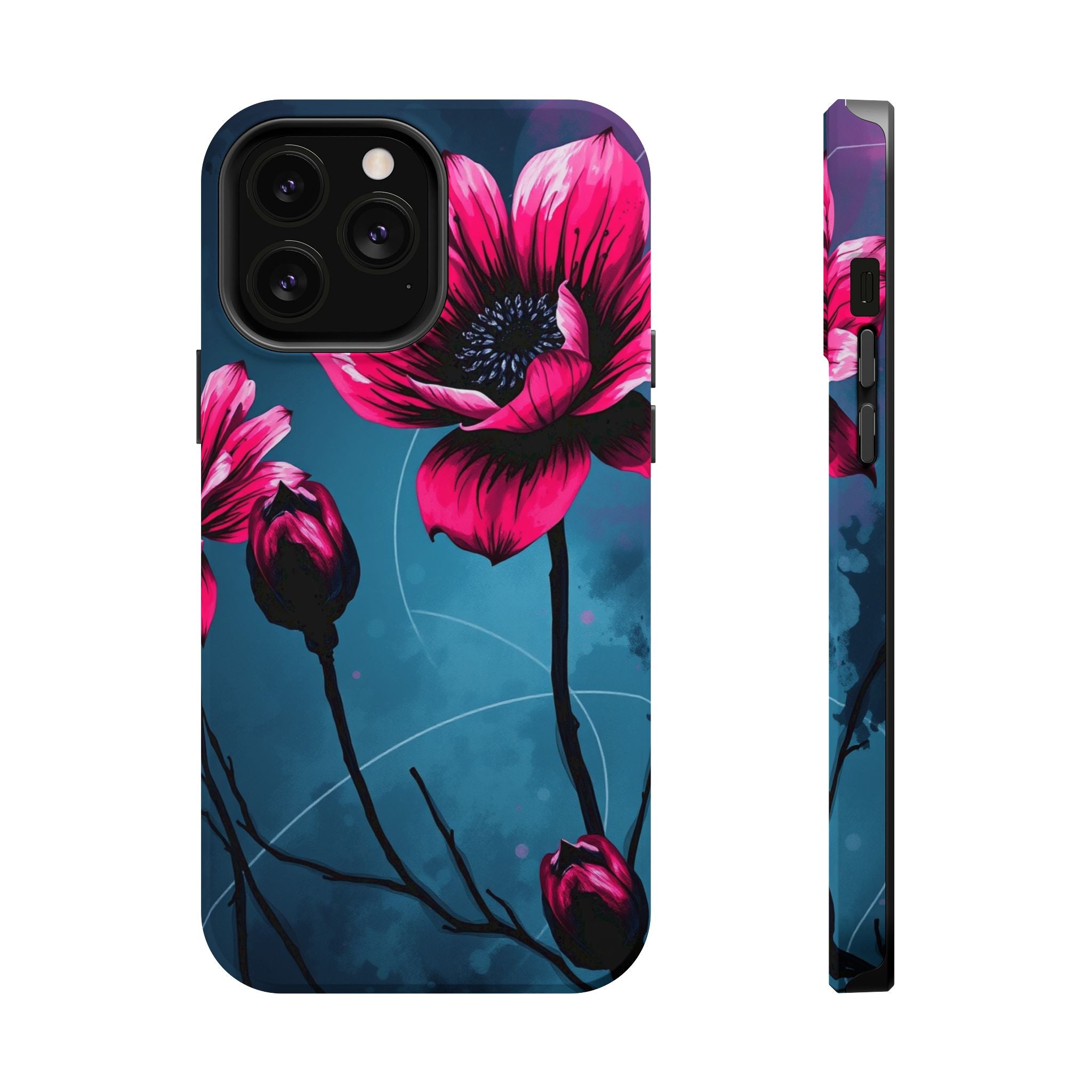 iPhone Floral Ink Wash Bold Art Slim Everyday Designer Case · iPhone Case