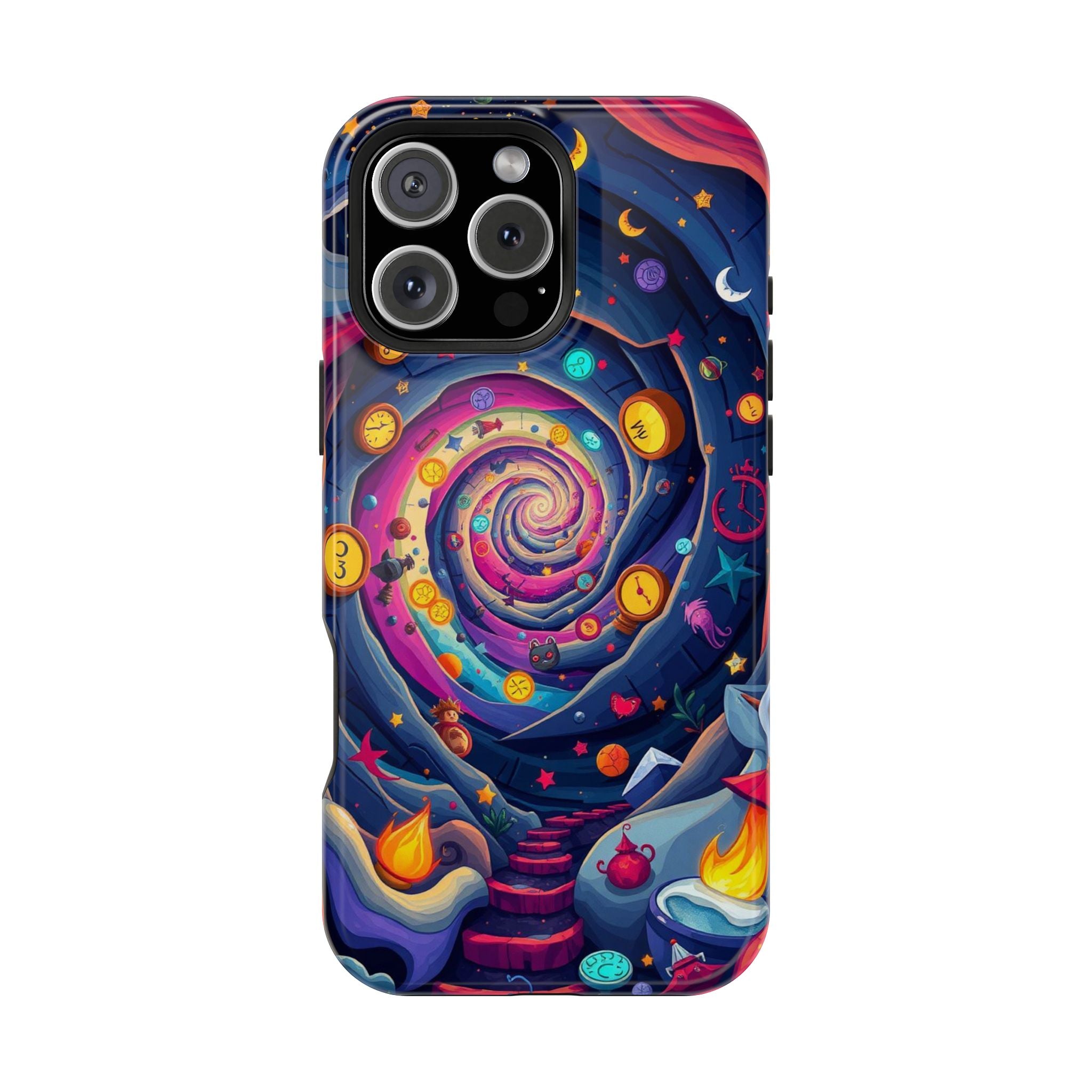 iPhone Time Portal Swirl Kids Fun iPhone Phone Case Gift Clean Minimal · iPhone