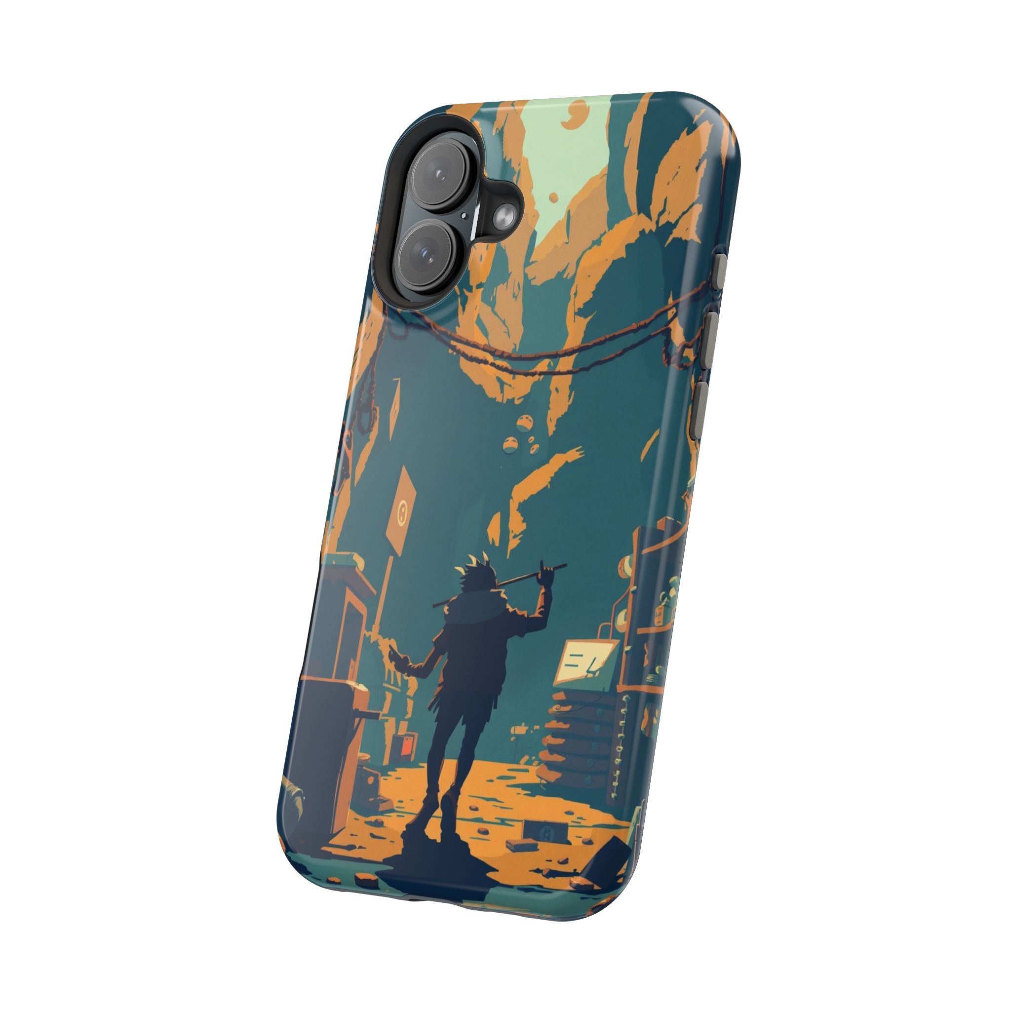 iPhone Mustard And Rust Unhinged in a Cute Way Soft Finish Everyday Case · iPhon