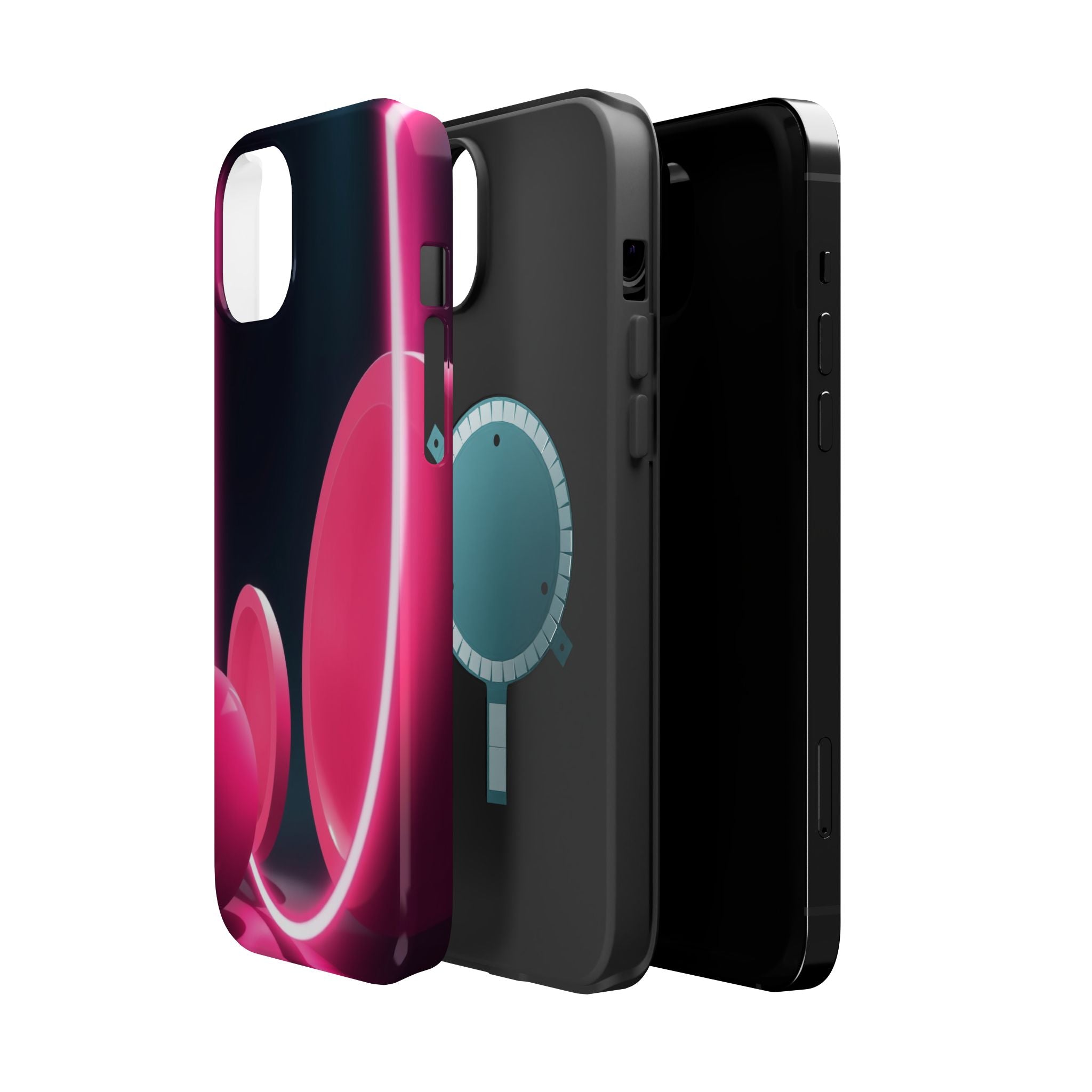 iPhone 1960s Mod Circles Neon Cyberpunk Slim Everyday Designer Case · iPhone Cas