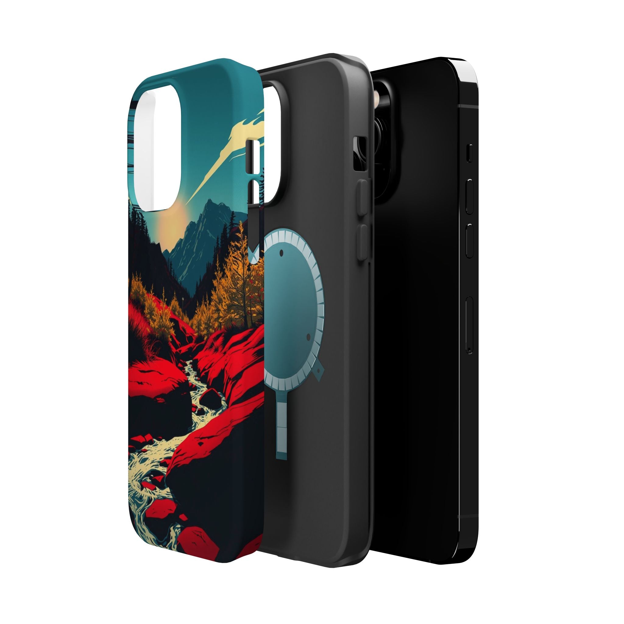 iPhone Earthy Spring Creek Design Bold Modern Everyday Snap Case · iPhone Case