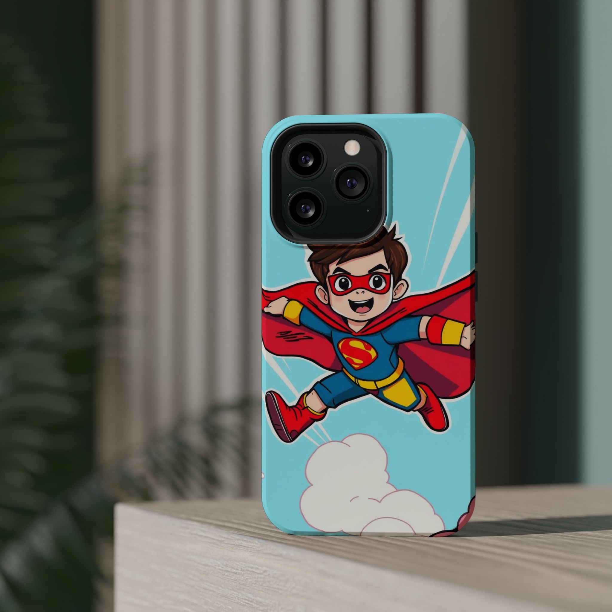 iPhone Kid Superhero Flying Kids Fun iPhone Phone Case Gift Slim · iPhone Case