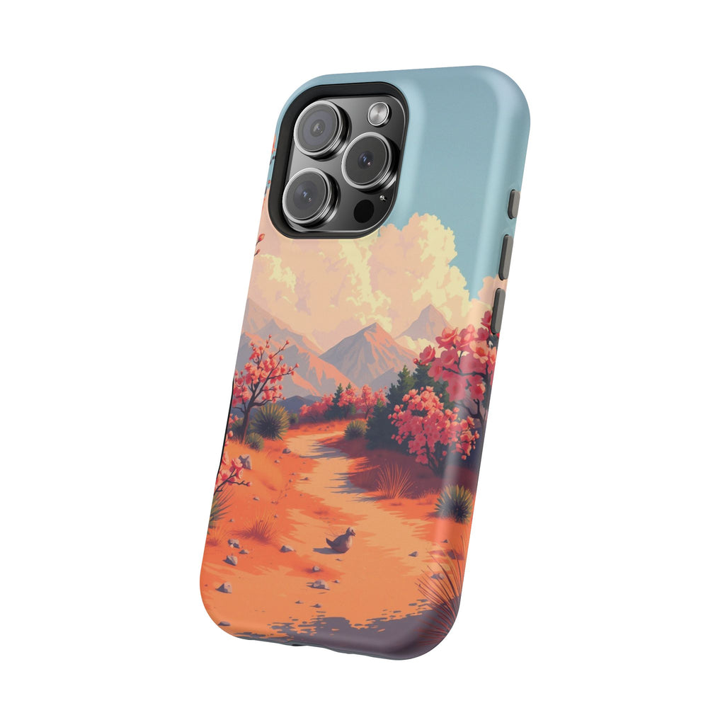 iPhone Burnt Orange And Sand Blossom Trail Slim iPhone Everyday · iPhone Case