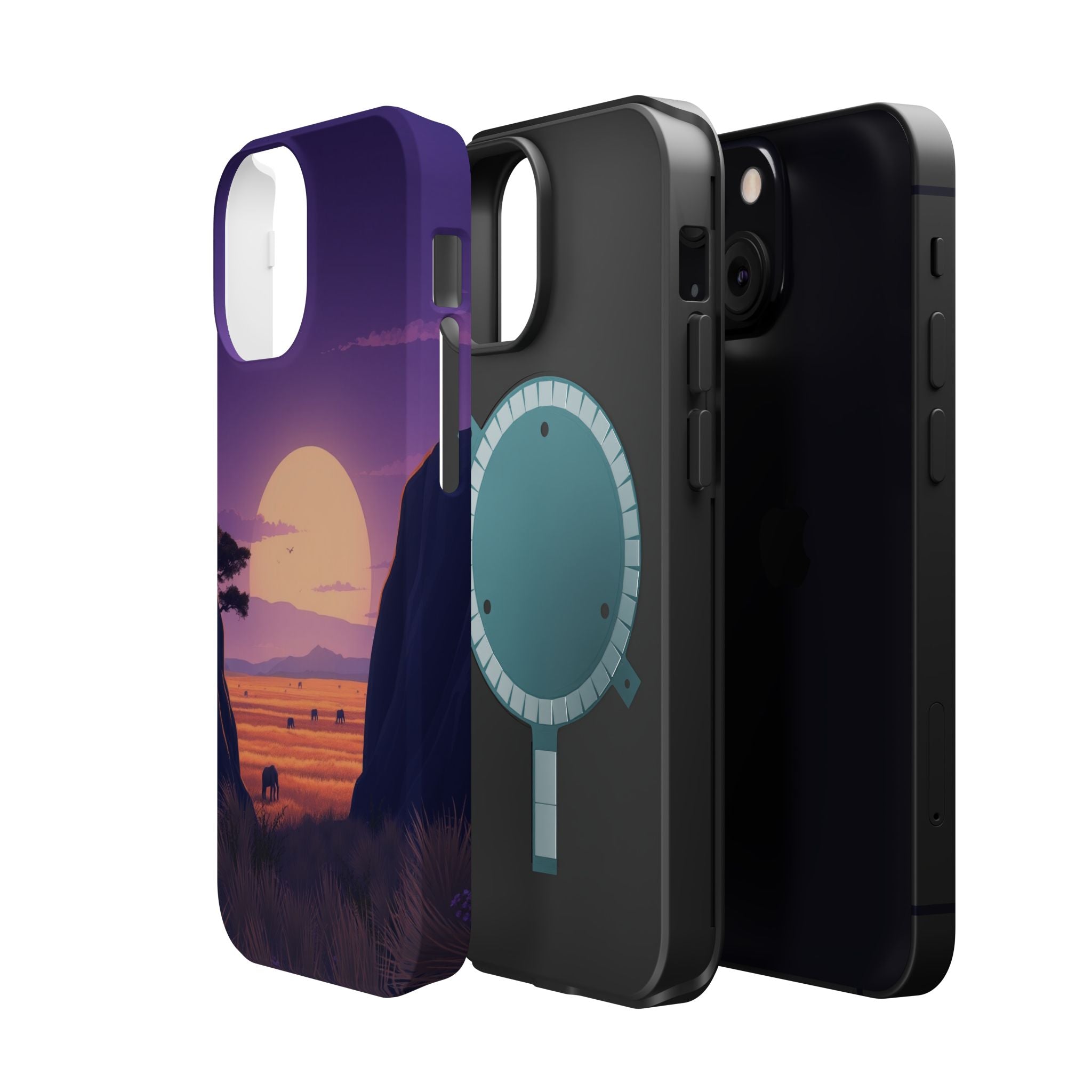 iPhone Lavender And Pearl Savanna Horizon Slim iPhone 18 Everyday · iPhone Case