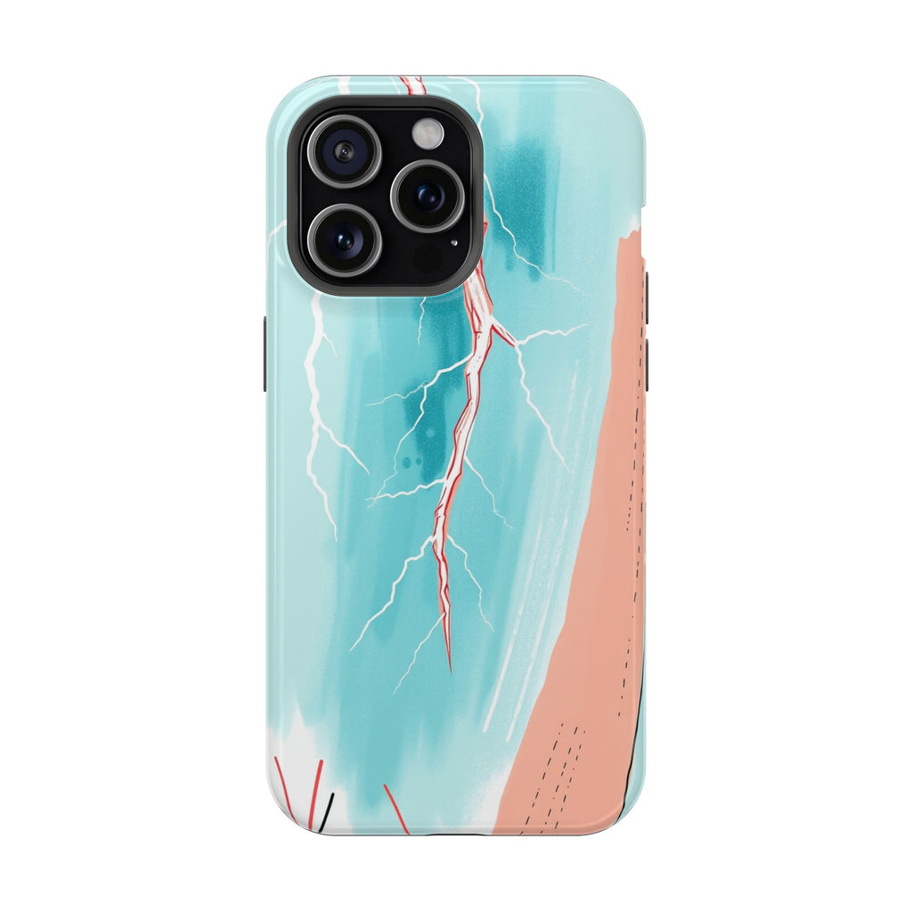 iPhone Teal And Coral Prairie Lightning Slim Everyday iPhone Designer · iPhone C