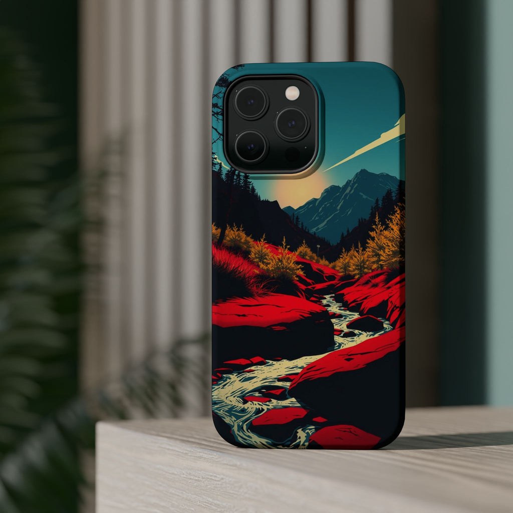 iPhone Earthy Spring Creek Design Bold Modern Everyday Snap Case · iPhone Case