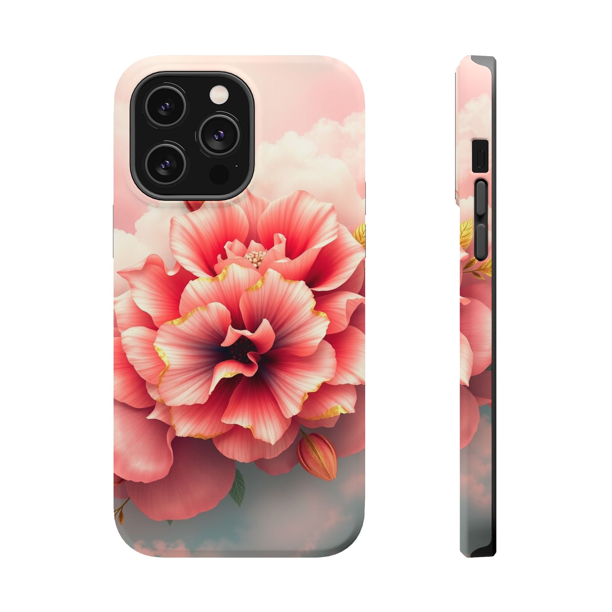 iPhone Pastel Floral Cloud Gold Foil Luxury Slim iPhone Everyday · iPhone Case