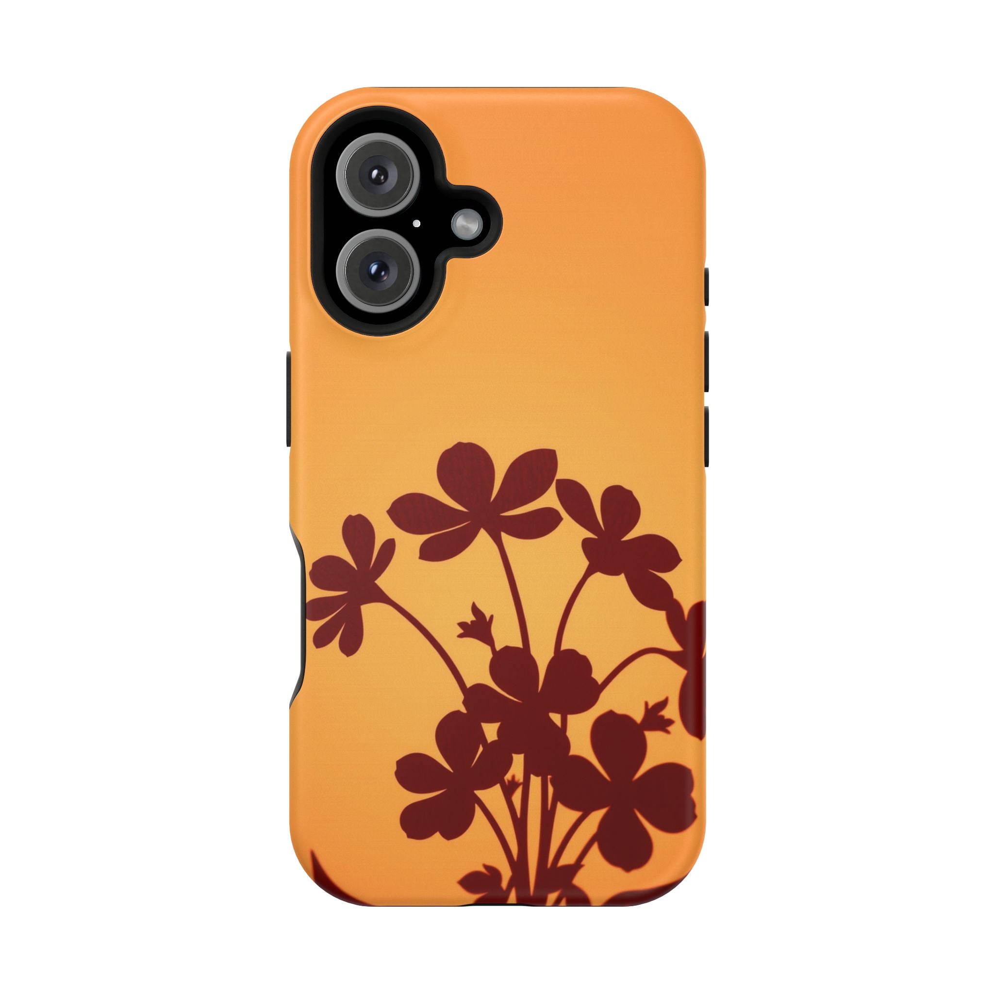 iPhone Floral Silhouette Electric Art Slim Everyday Designer Case · iPhone Case