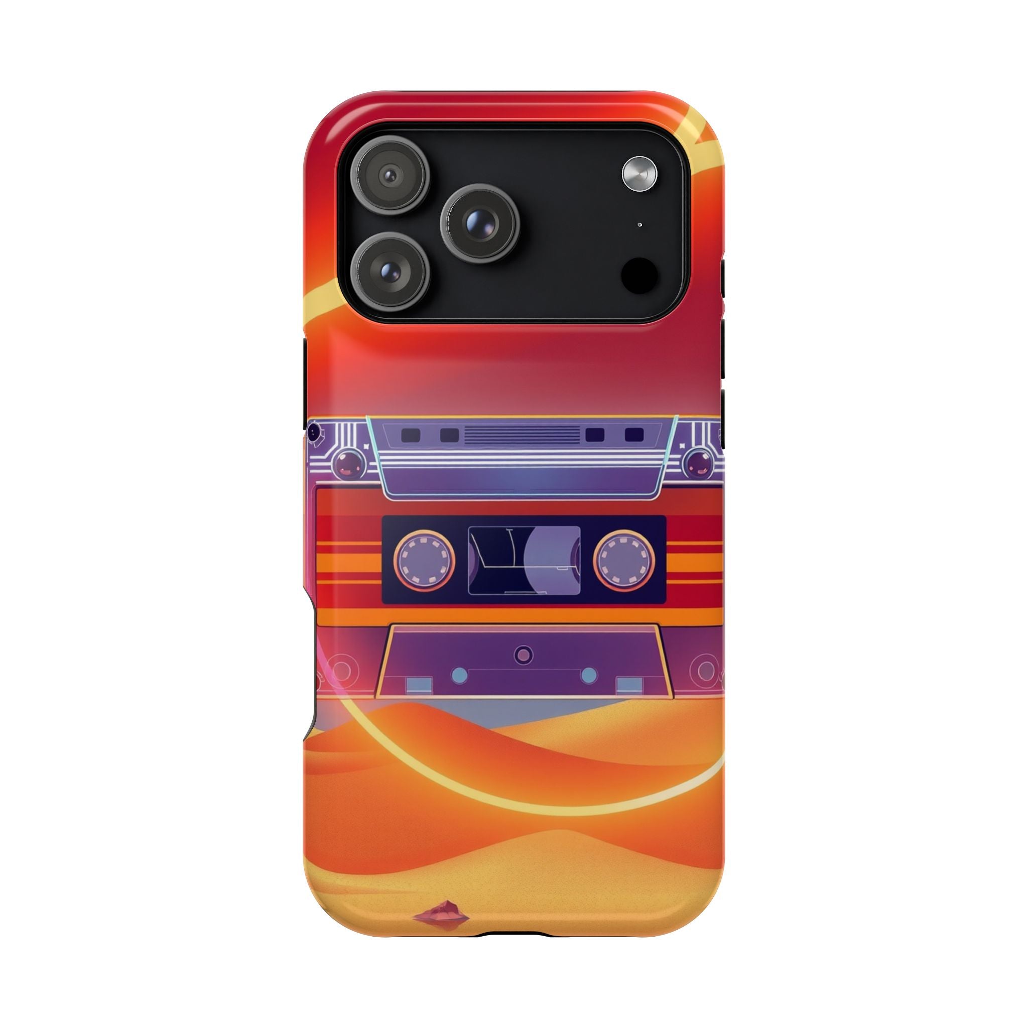 iPhone Cassette Tape Rewind Bold Art Slim Everyday Designer Case · iPhone Case