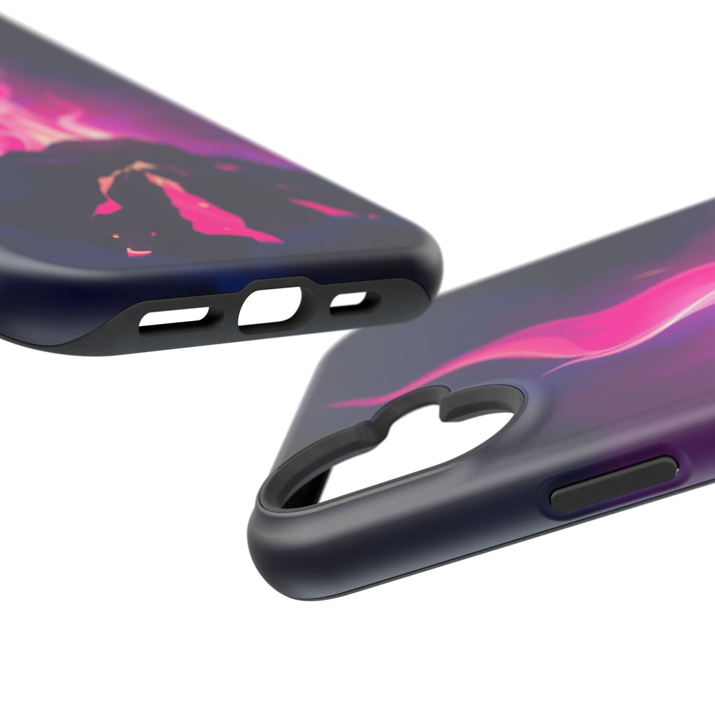 iPhone Cyan And Magenta Wildfire Glow Slim Everyday Designer Case · iPhone Case