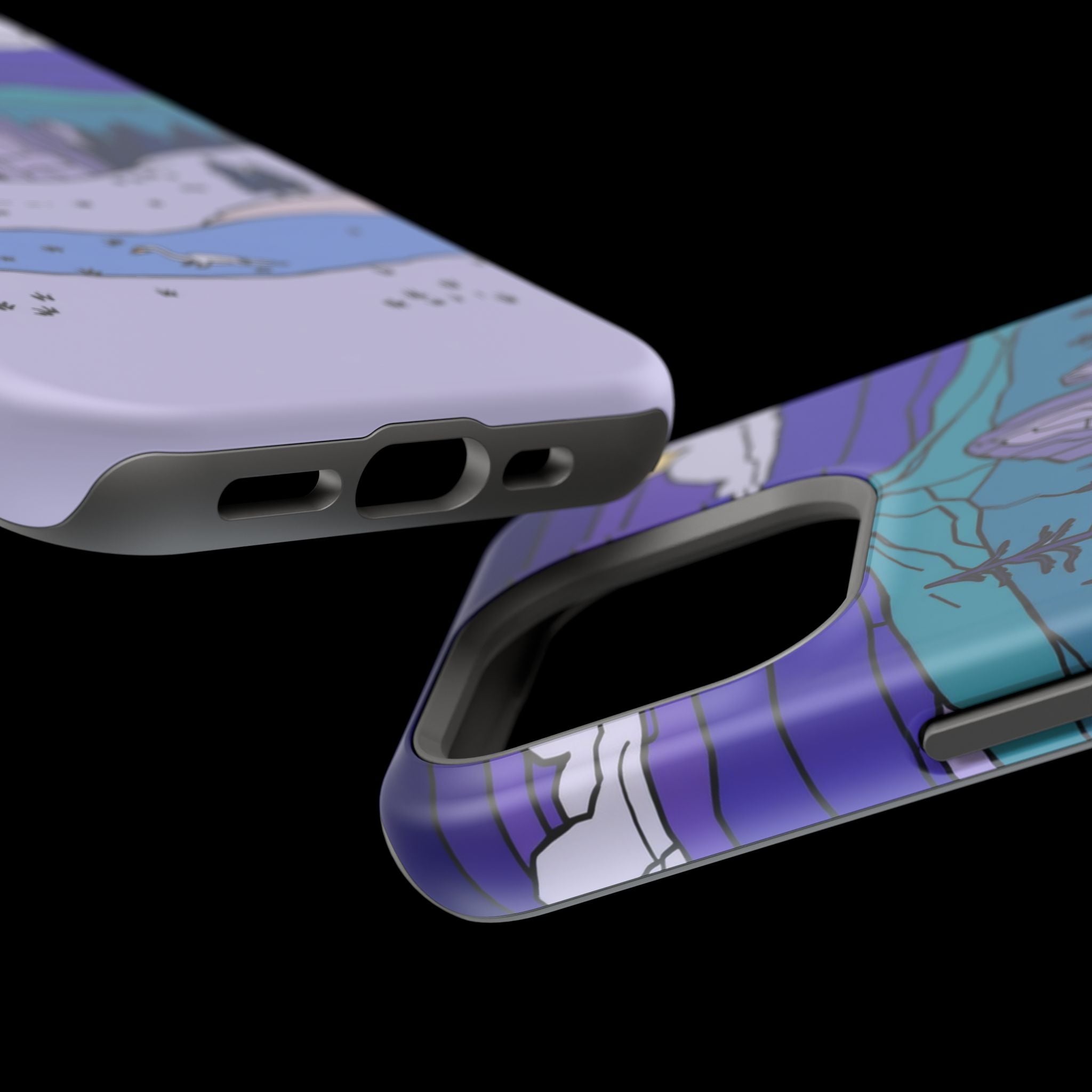 iPhone Pine Ridge Stained Glass Slim Everyday Designer Case · iPhone Case