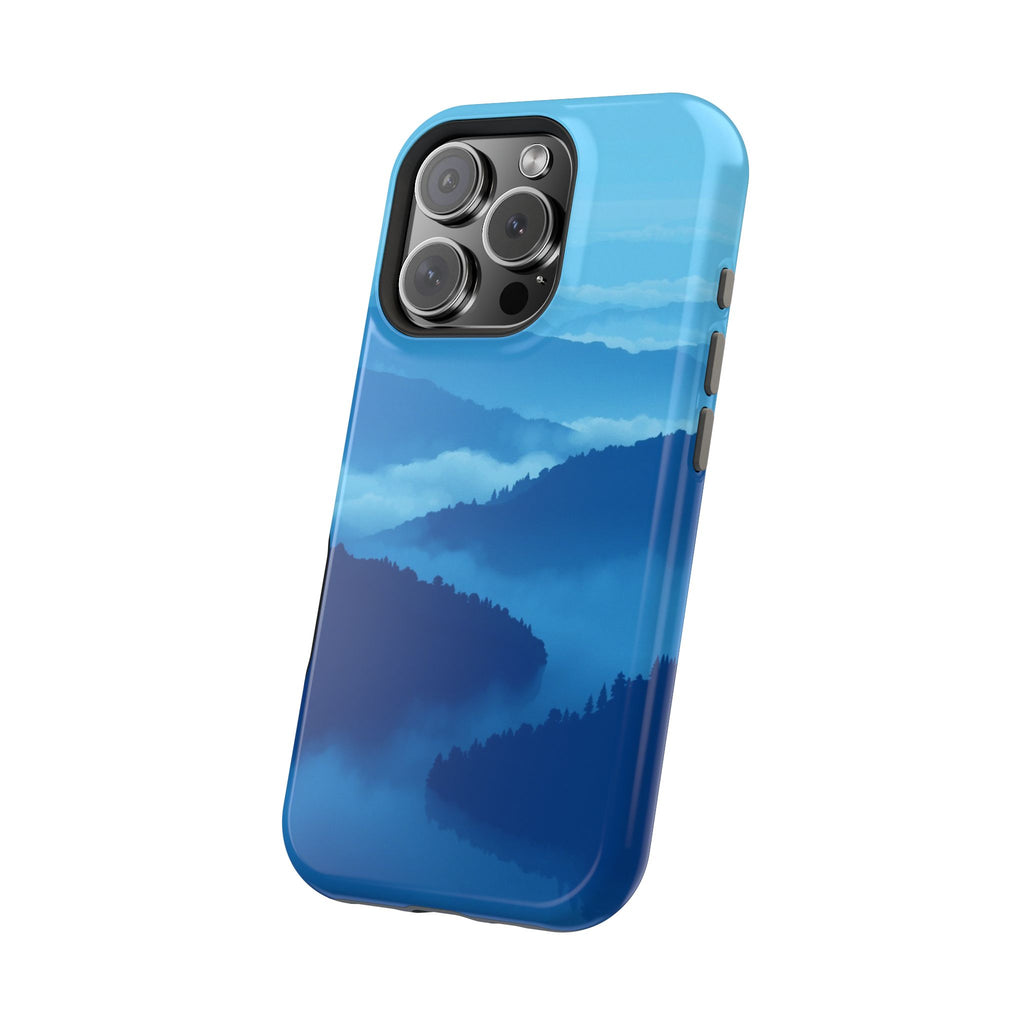 iPhone Fog Rolling Over Hills Pixel Art -Bit Slim iPhone Everyday · iPhone Case