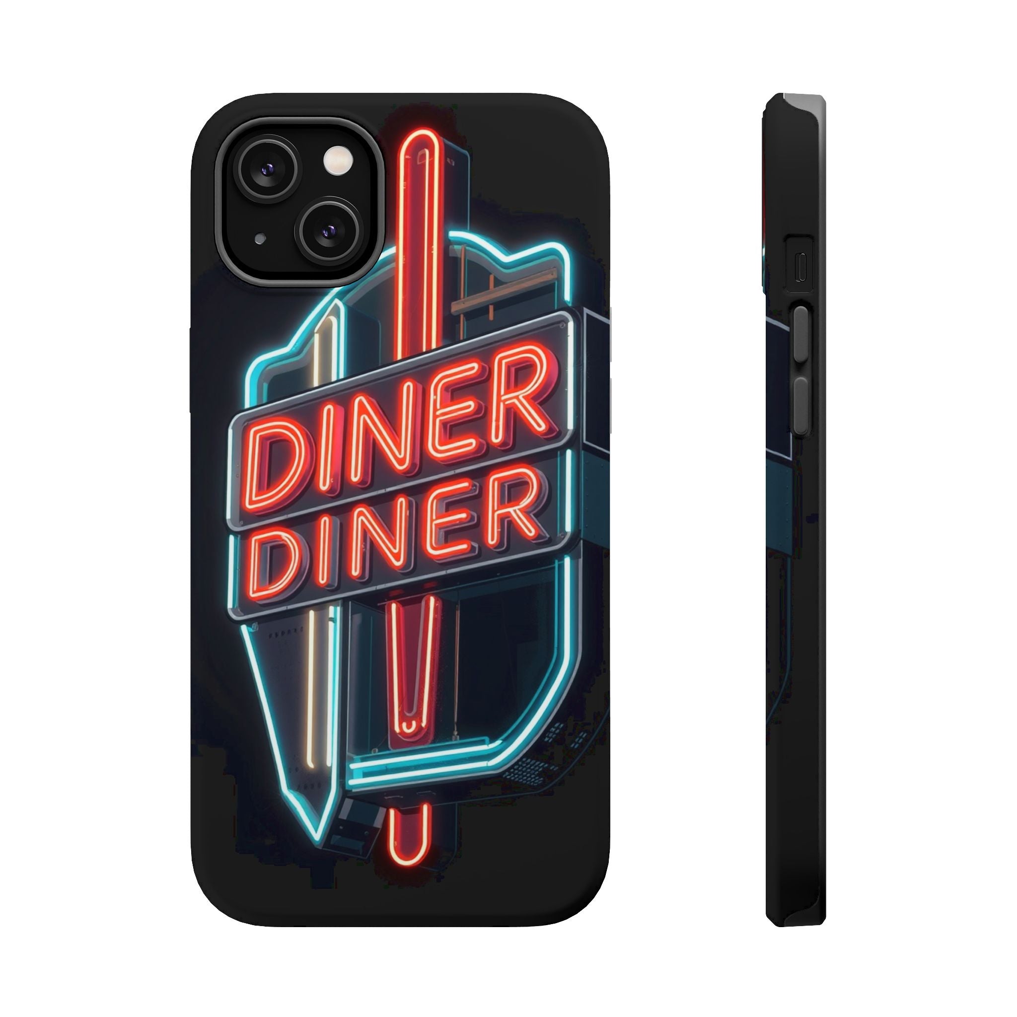 iPhone Neon Diner Sign Electric Art Slim Everyday Designer Case · iPhone Case
