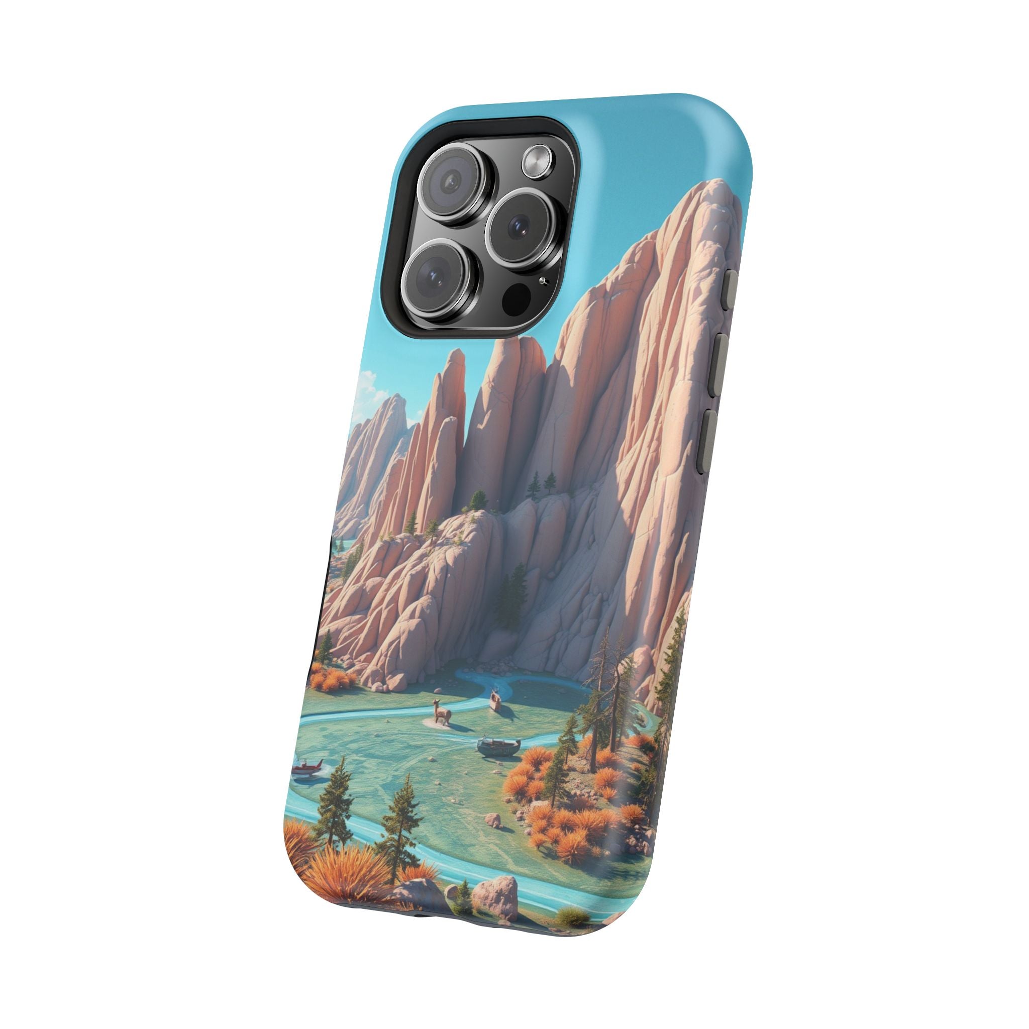 iPhone Pine Ridge Electric Art Slim Everyday Designer Case · iPhone Case