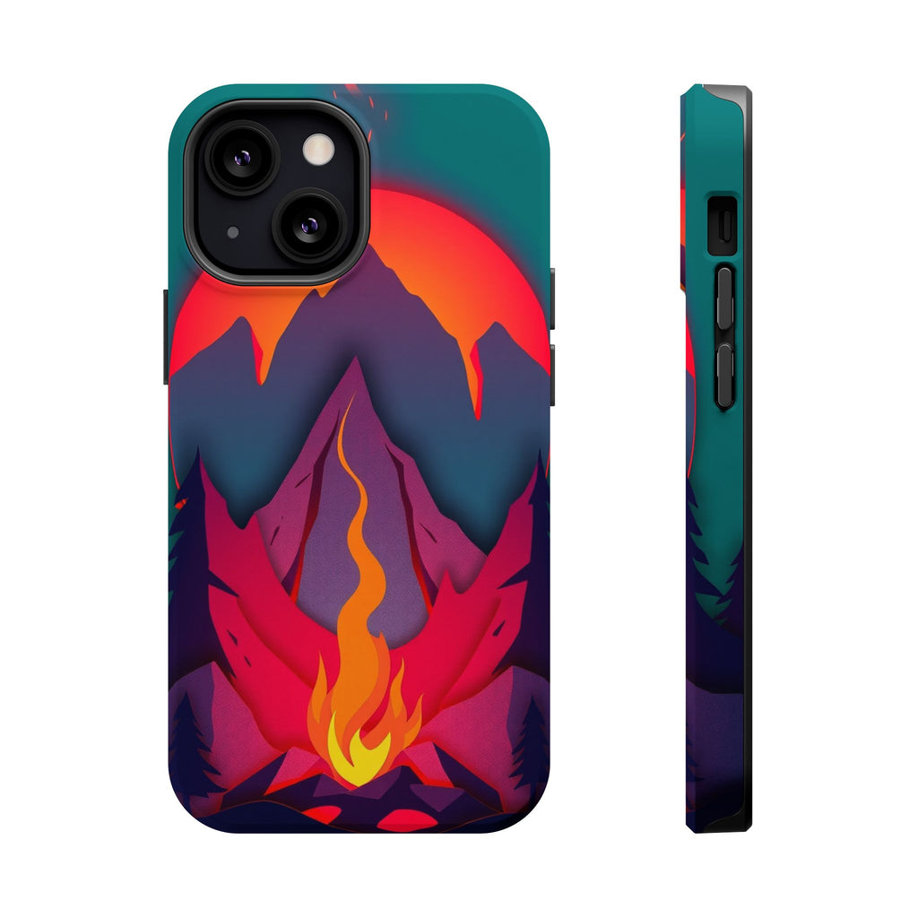 iPhone Cyan And Magenta Wildfire Glow Slim Everyday iPhone 12 Designer · iPhone