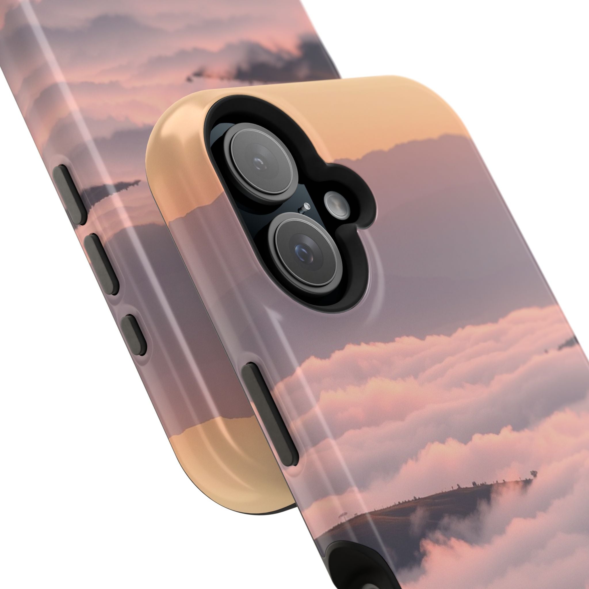 iPhone Fog Rolling Over Hills Grunge Distressed Soft iPhone Finish · iPhone Case