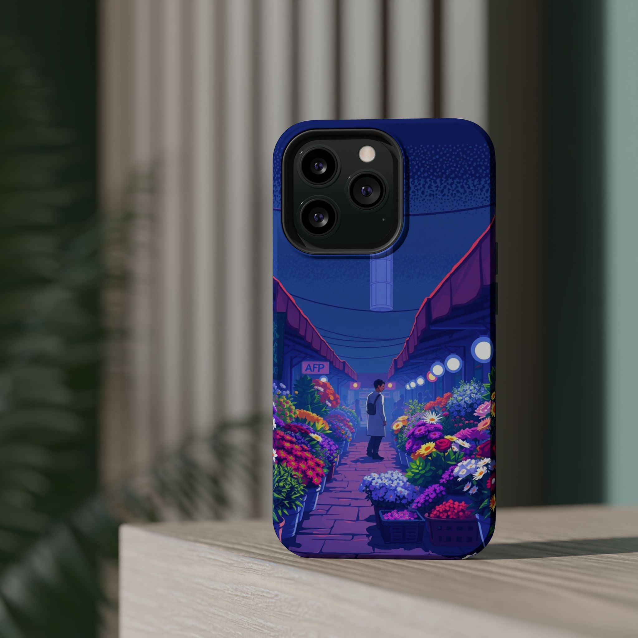 iPhone Flower Market Electric Art Bold Modern Everyday Snap Case · iPhone Case