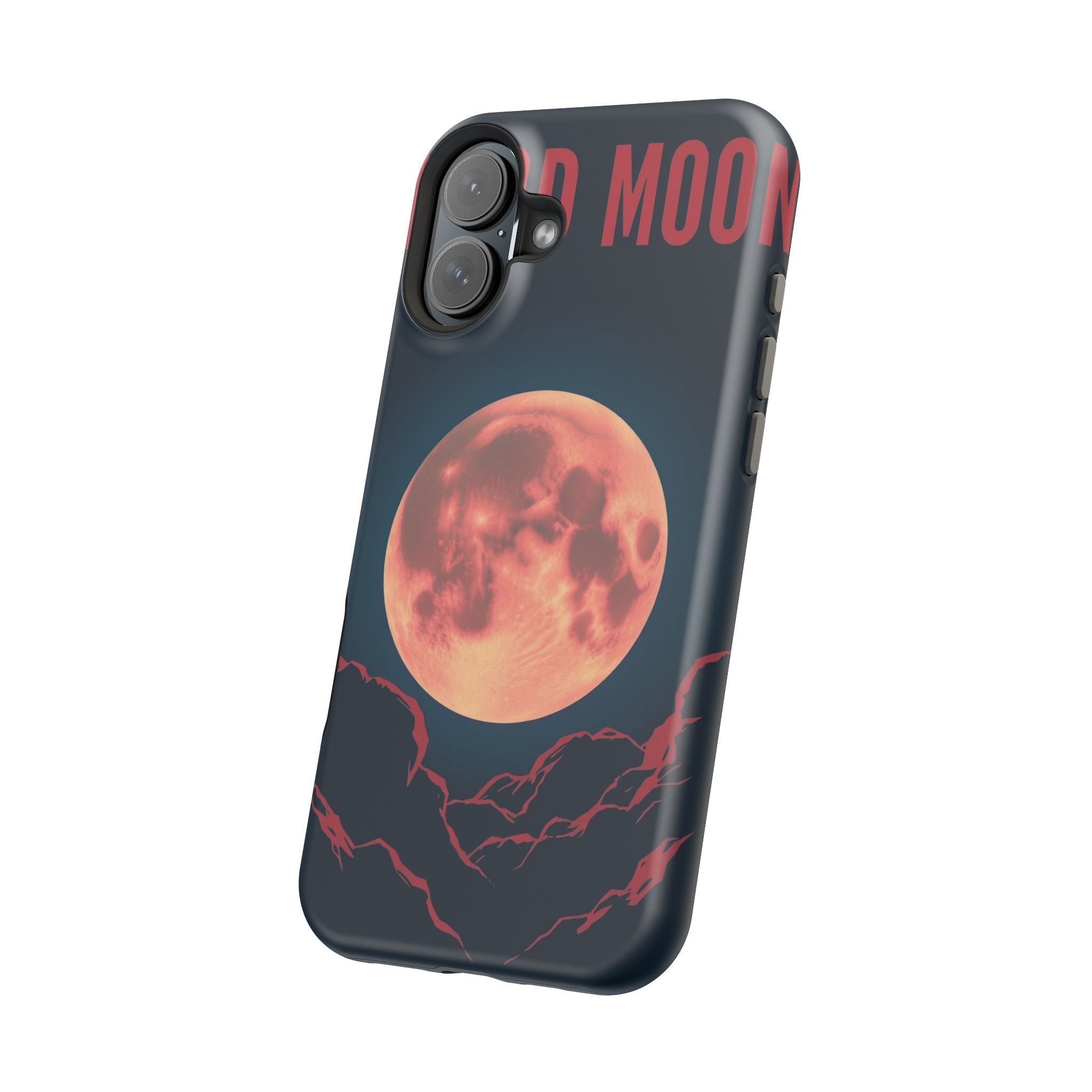 iPhone Blood Moon Rise Vintage Retro Poster Slim Everyday Designer Case · iPhone
