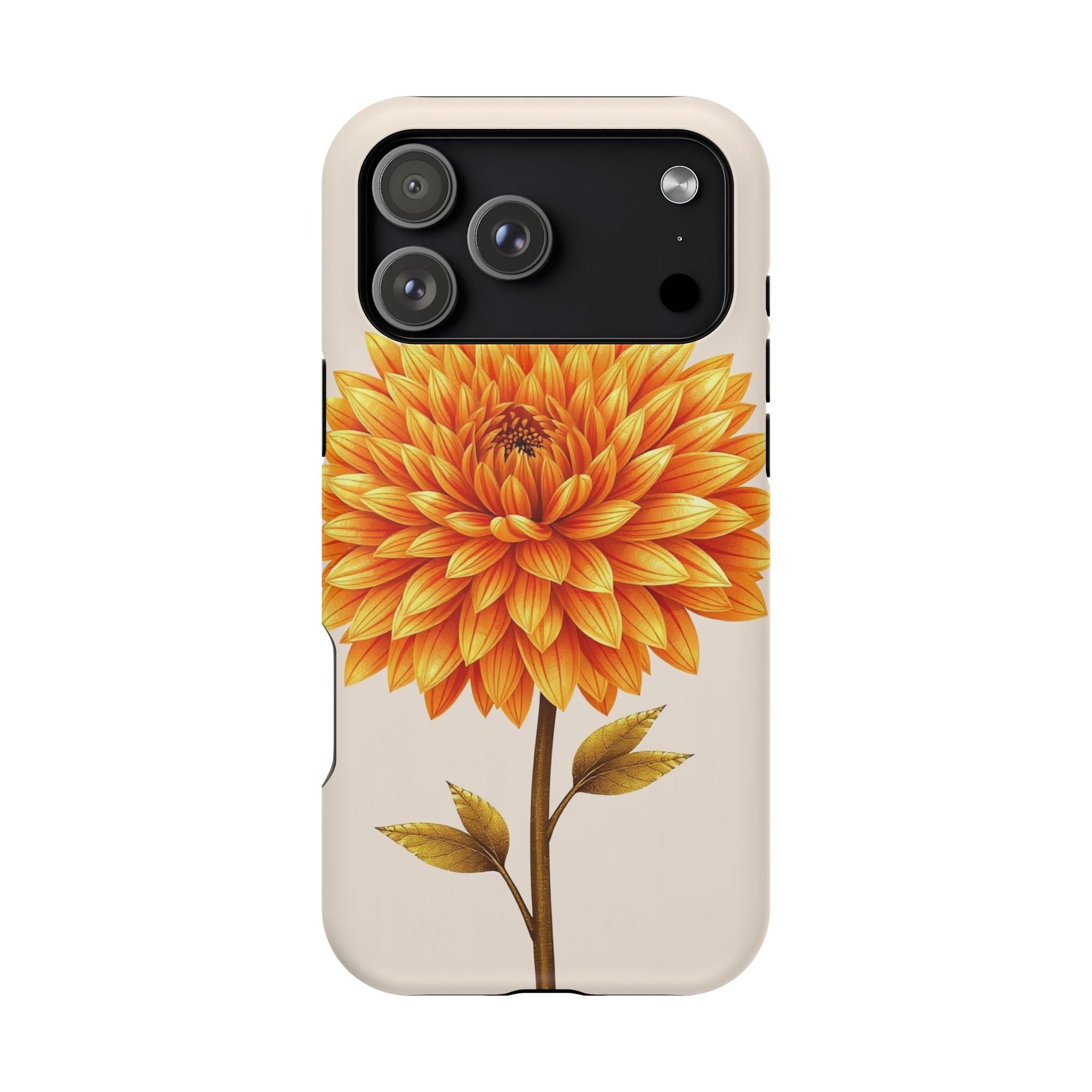 iPhone Chrysanthemum Classic Gold Foil Luxury Slim iPhone Everyday · iPhone Case