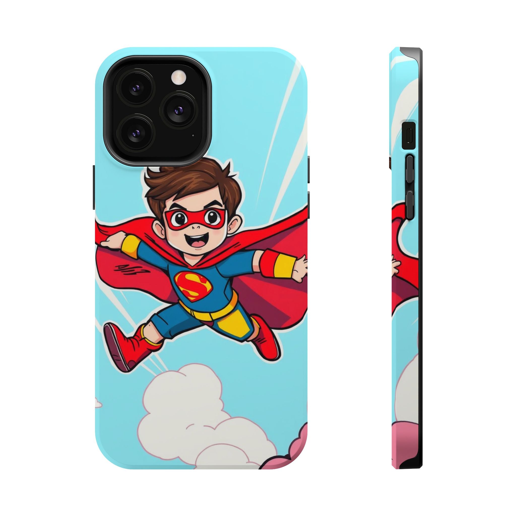 iPhone Kid Superhero Flying Kids Fun iPhone Phone Case Gift Slim · iPhone Case