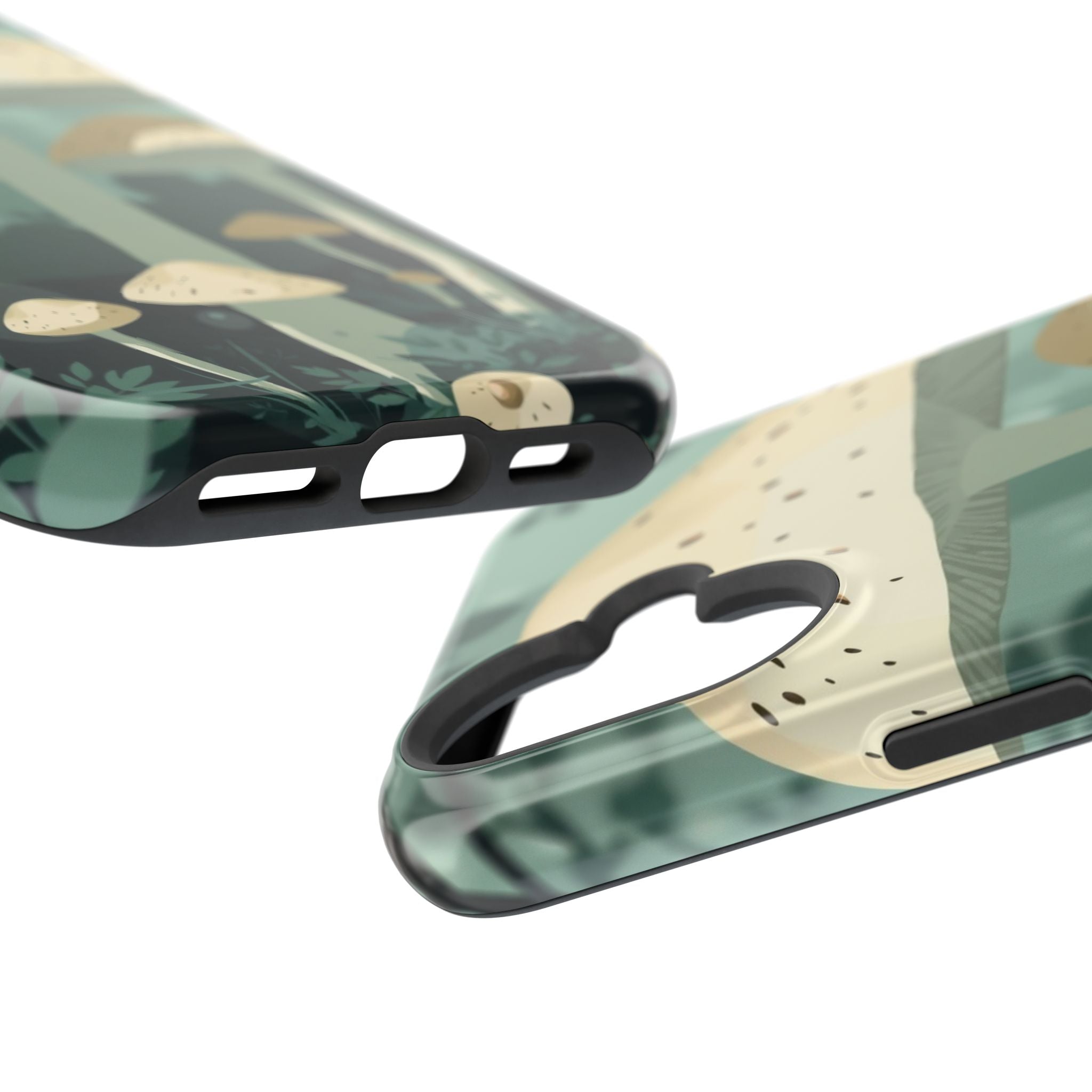 iPhone Sage And Ivory Mushroom Forest Slim Everyday Designer Case · iPhone Case