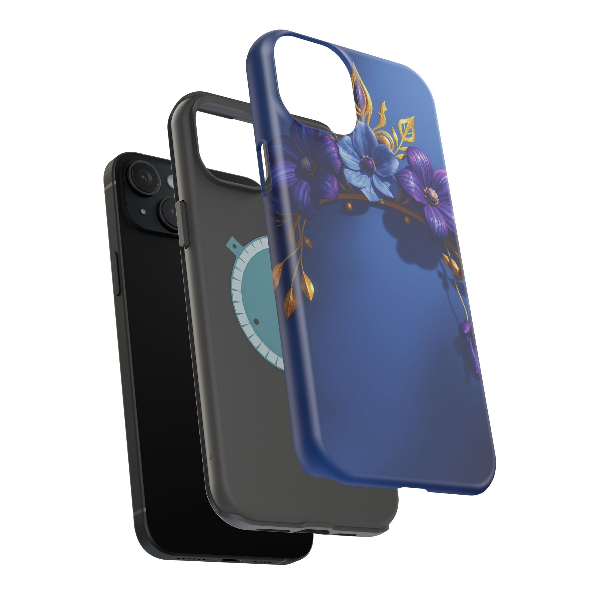 iPhone Vibrant Floral Crown Design 14 Slim Everyday Designer Case · iPhone Case