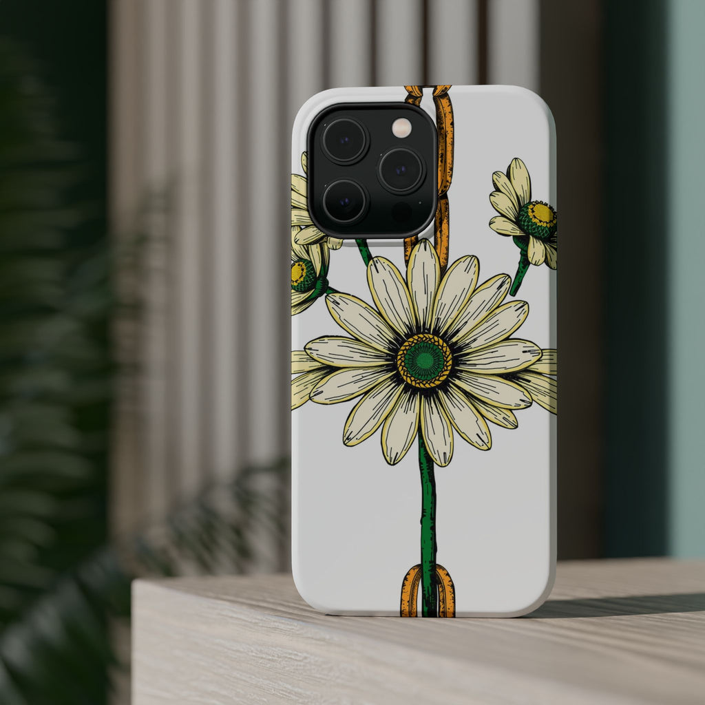 iPhone Daisy Chain Dark Gothic Ink Bold Modern Everyday Snap Case · iPhone Case