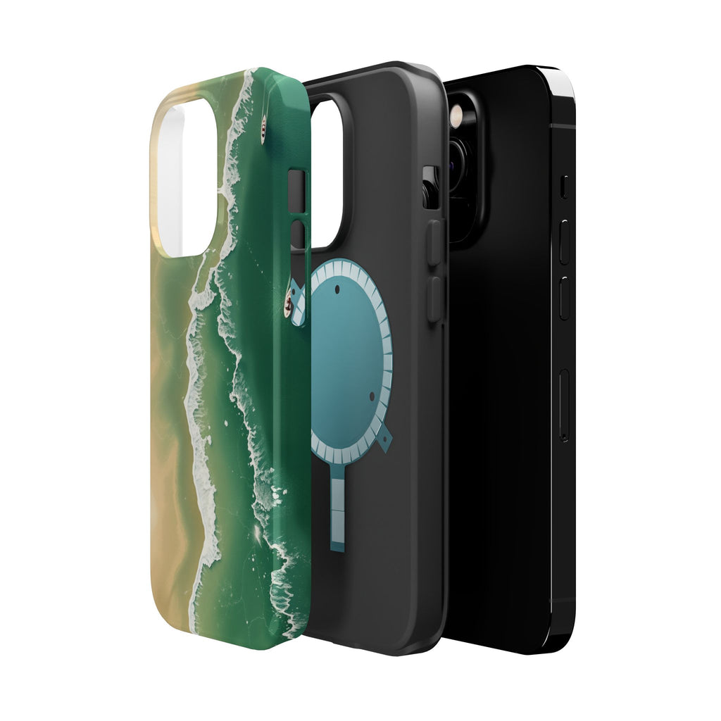iPhone Shoreline Aerial Bold Art Bold Modern Everyday Snap Case · iPhone Case
