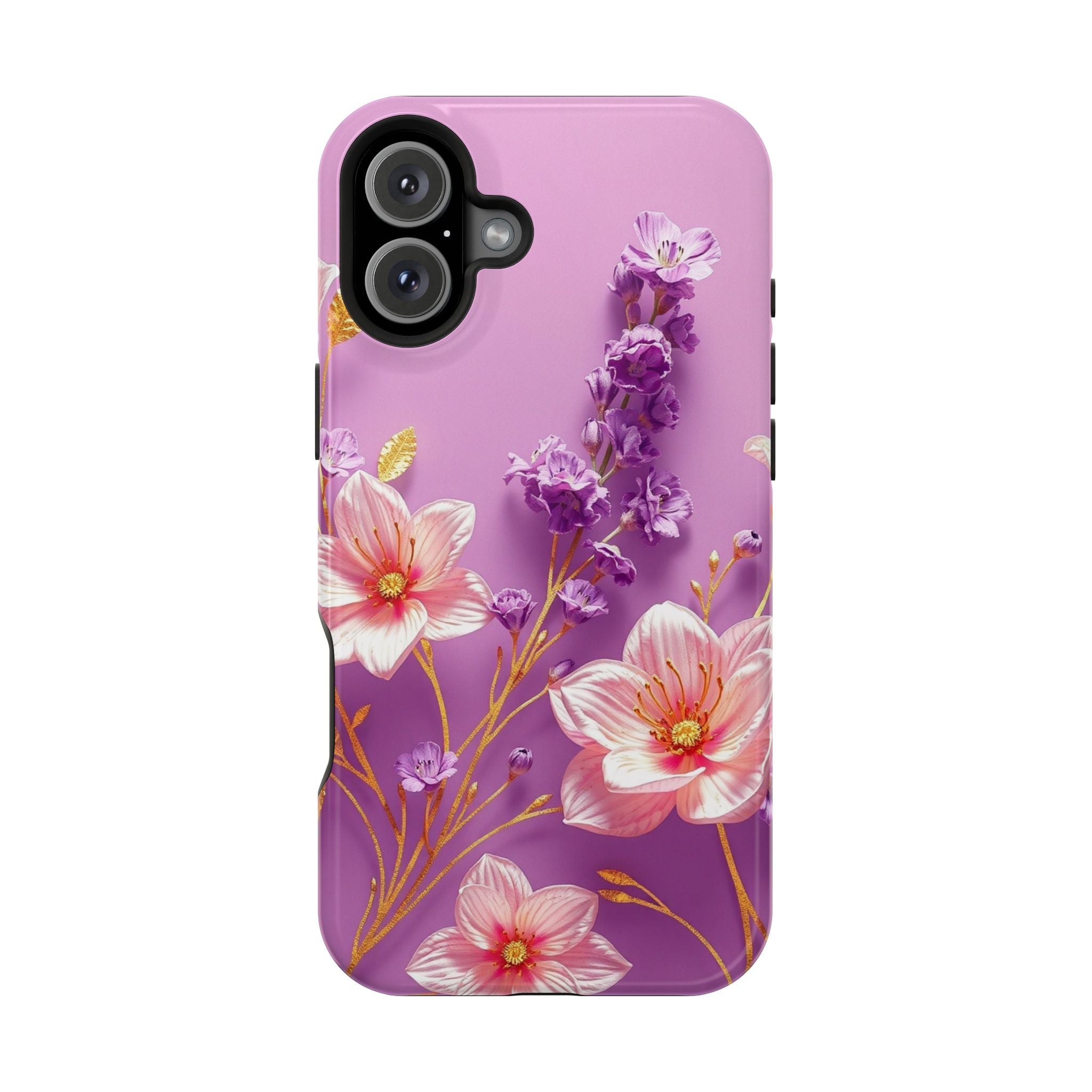iPhone Radiant Floral Gold Foil Design Slim Everyday Designer Case · iPhone Case
