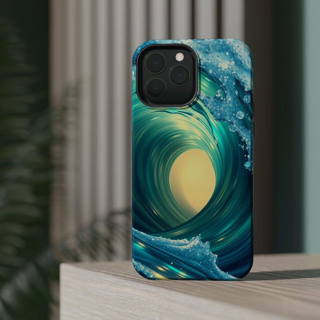 iPhone Ocean Wave Crash Holographic Iridescent Soft iPhone Finish · iPhone Case
