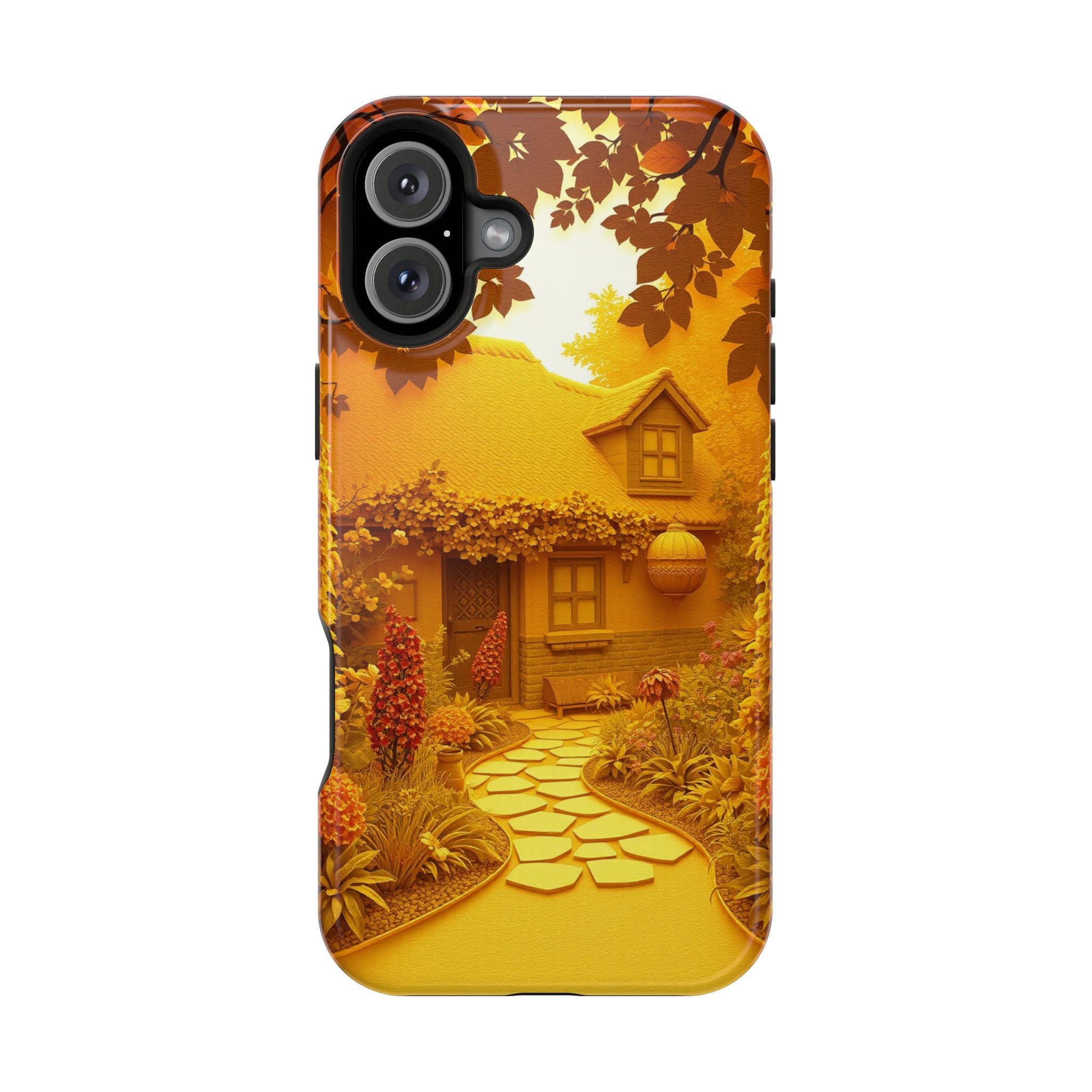 iPhone Vibrant Cottage Garden Design Slim Everyday Designer Case · iPhone Case