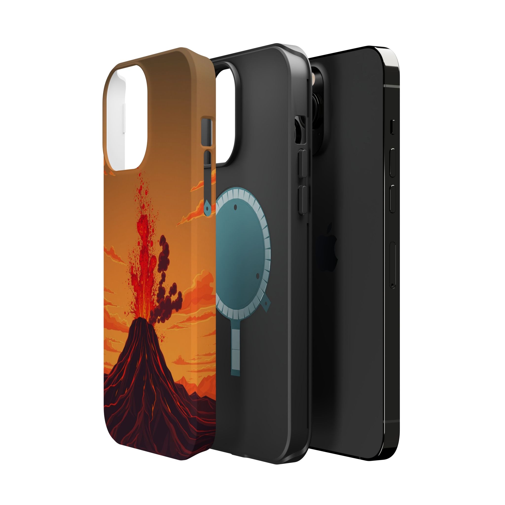 iPhone Sunset Amber And Peach Volcanic Eruption Soft iPhone Finish · iPhone Case