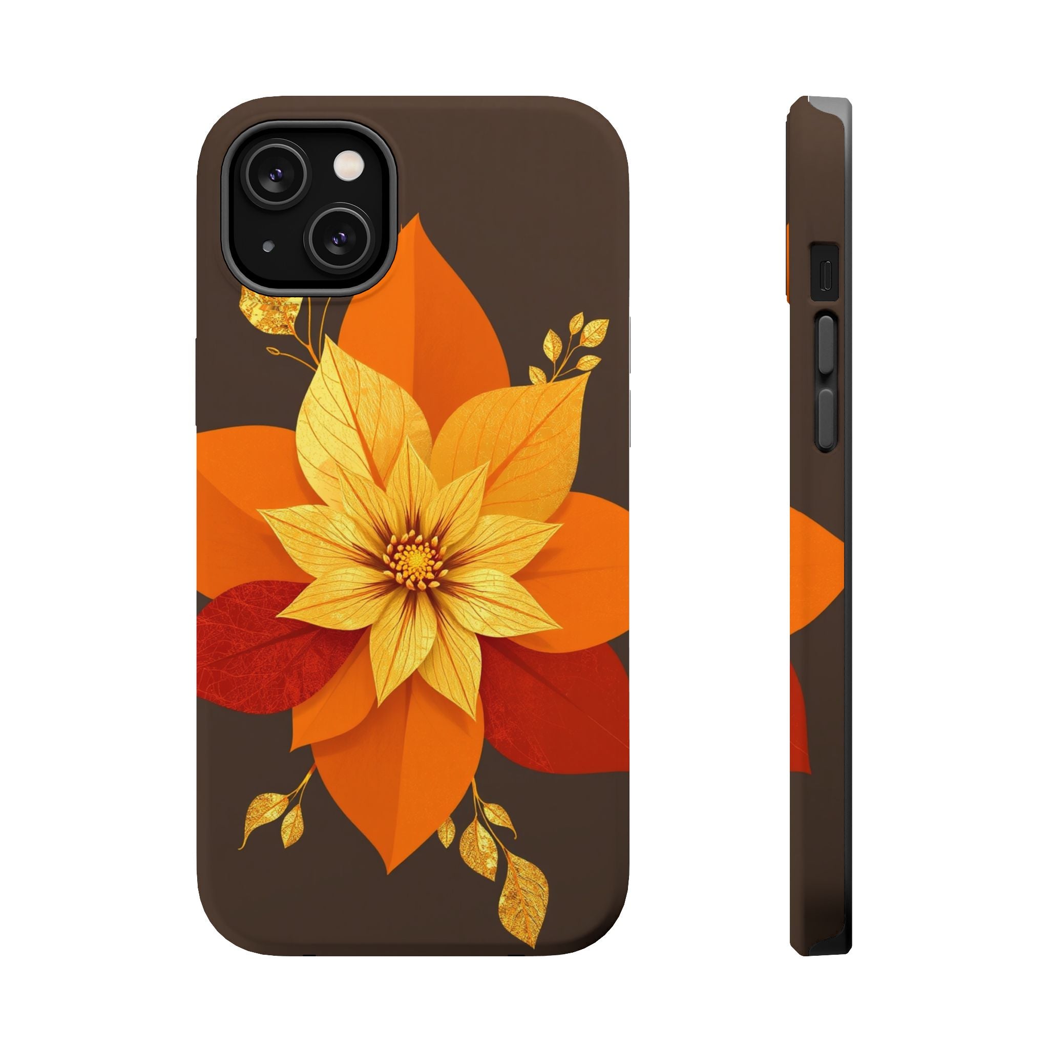 iPhone Floral Gold Foil Abstract Geometric Slim iPhone Everyday · iPhone Case