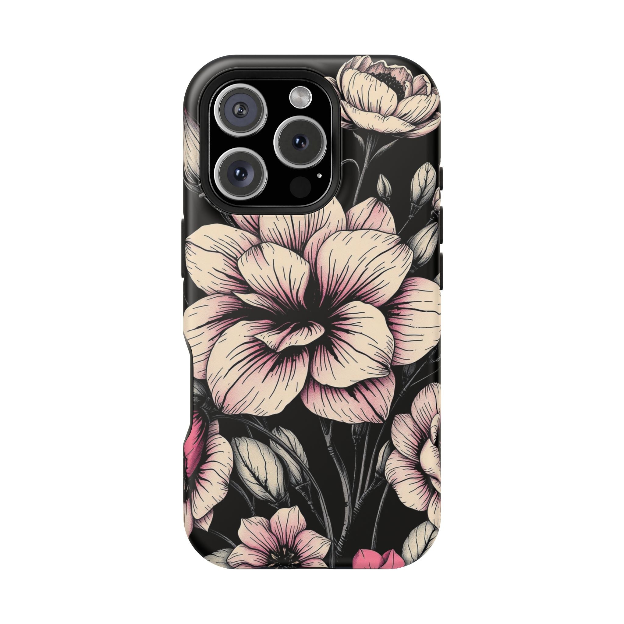 iPhone Floral Dark Academia Gothic Ink Slim Everyday Designer Case · iPhone Case