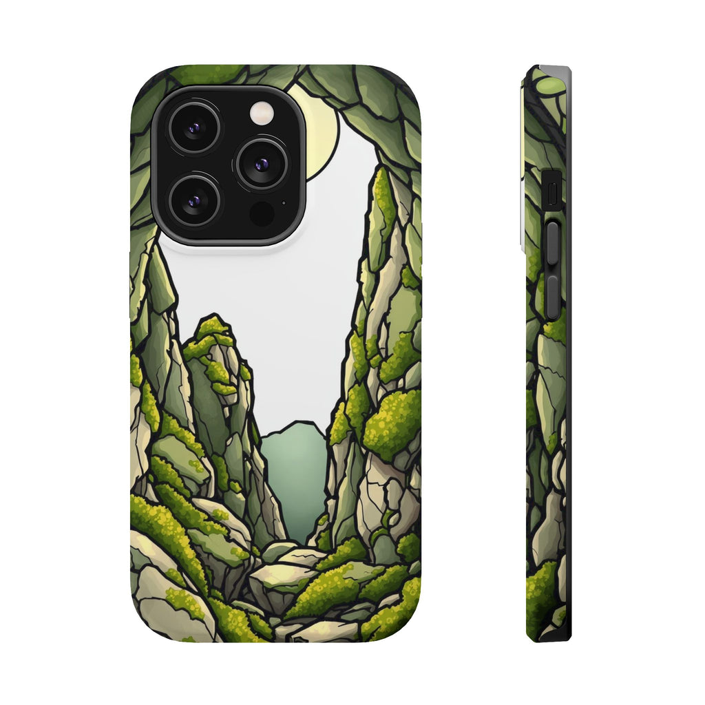 iPhone Sage And Ivory Moss Covered Rocks Slim Everyday iPhone Designer · iPhone