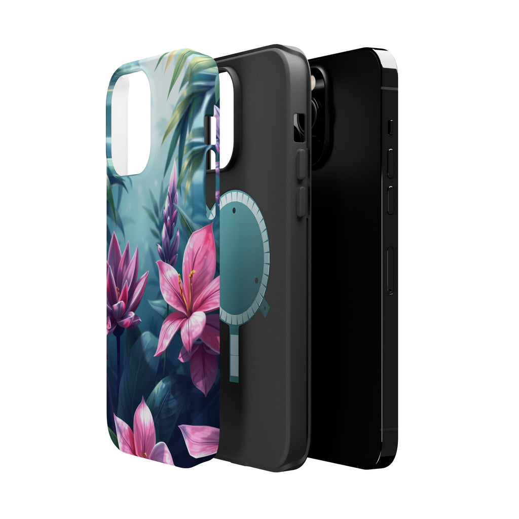 iPhone Indigo And Violet Jungle Floral Slim Everyday Designer Case · iPhone Case